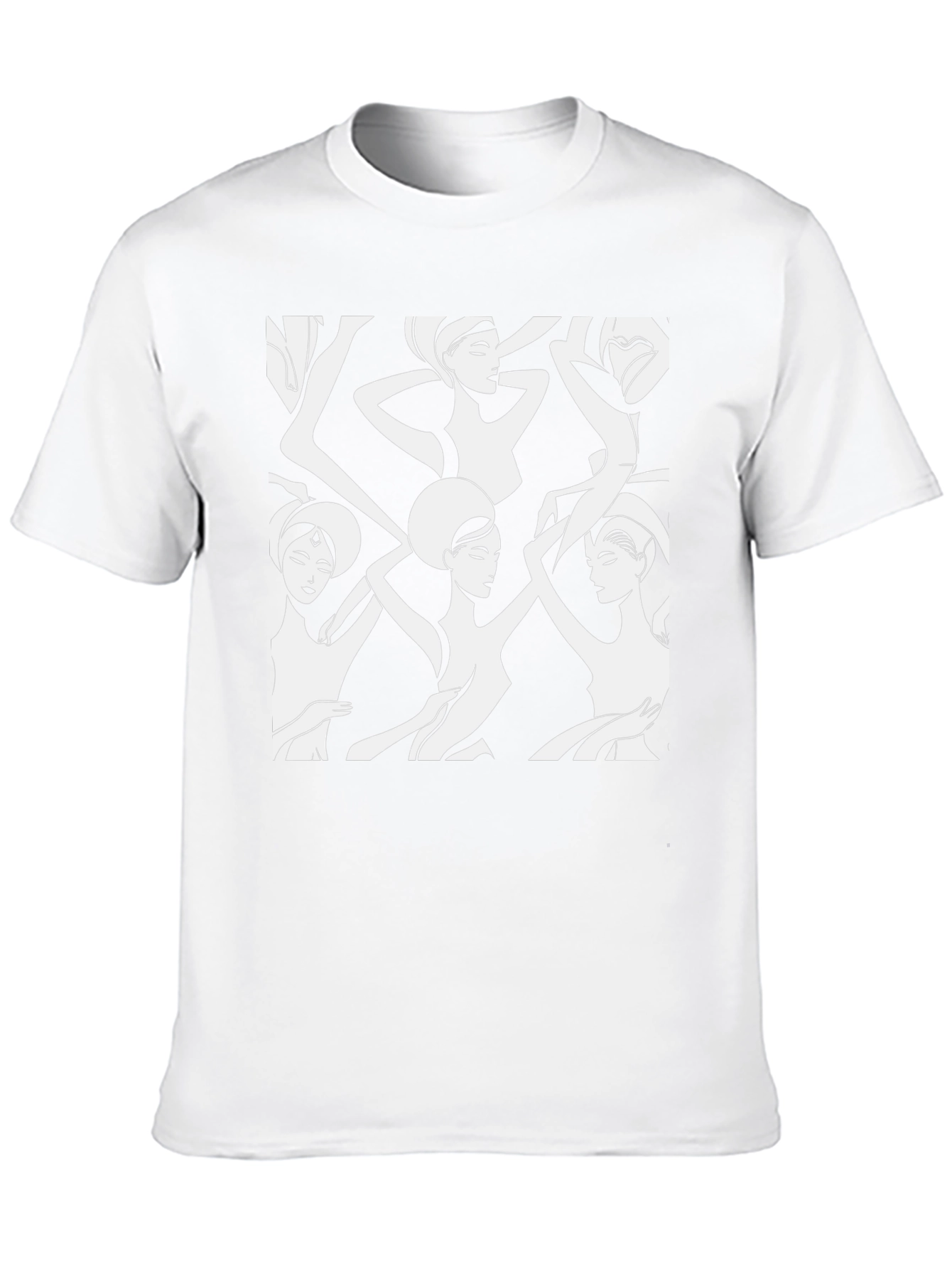 Modern Art Womens Graphic Tee - Black