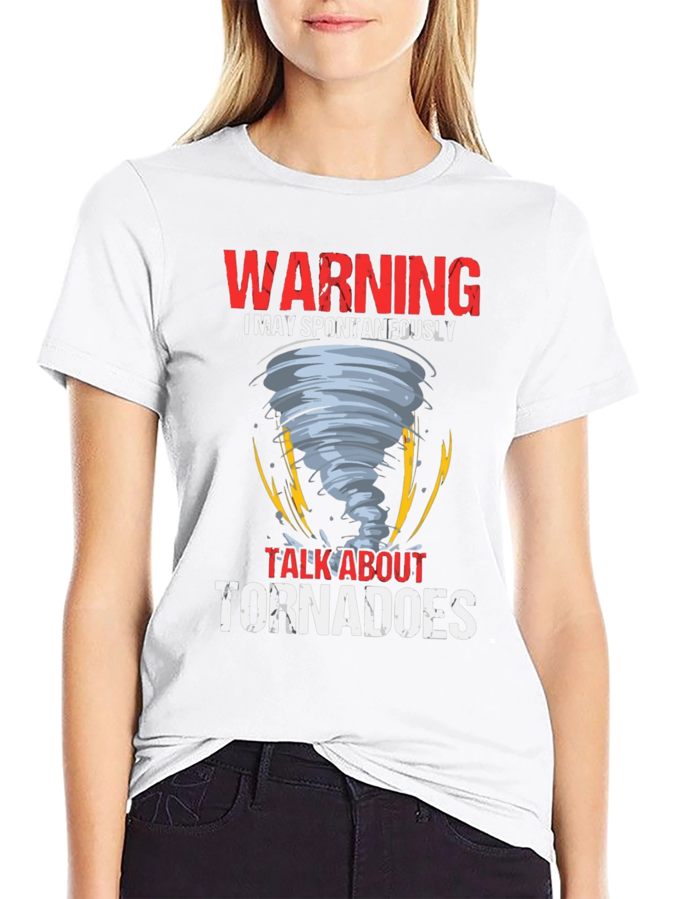 Warning Tornadoes Graphic Tee Shirt