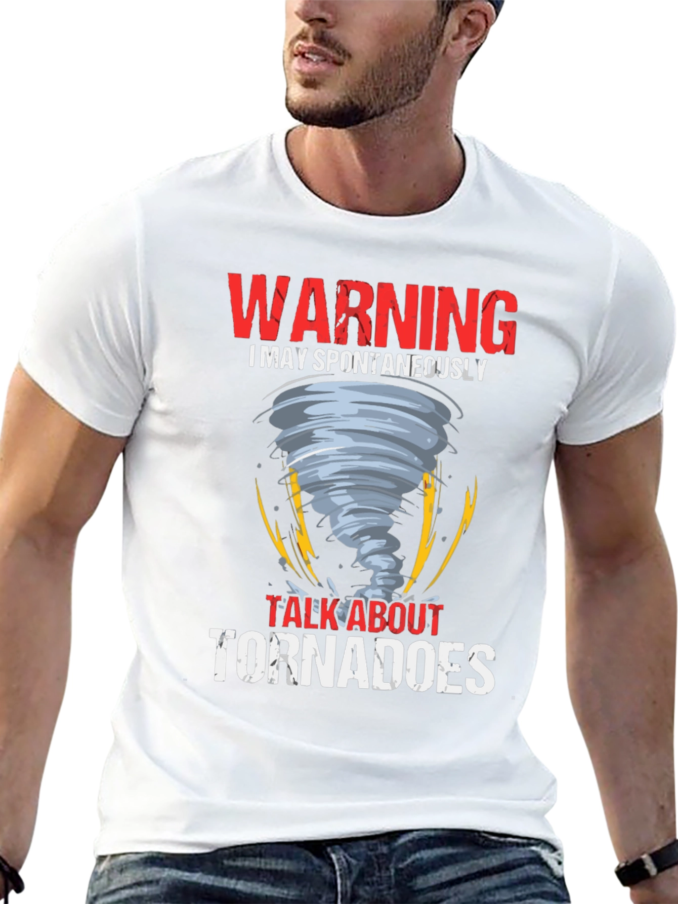 Warning Tornadoes Graphic Tee Shirt