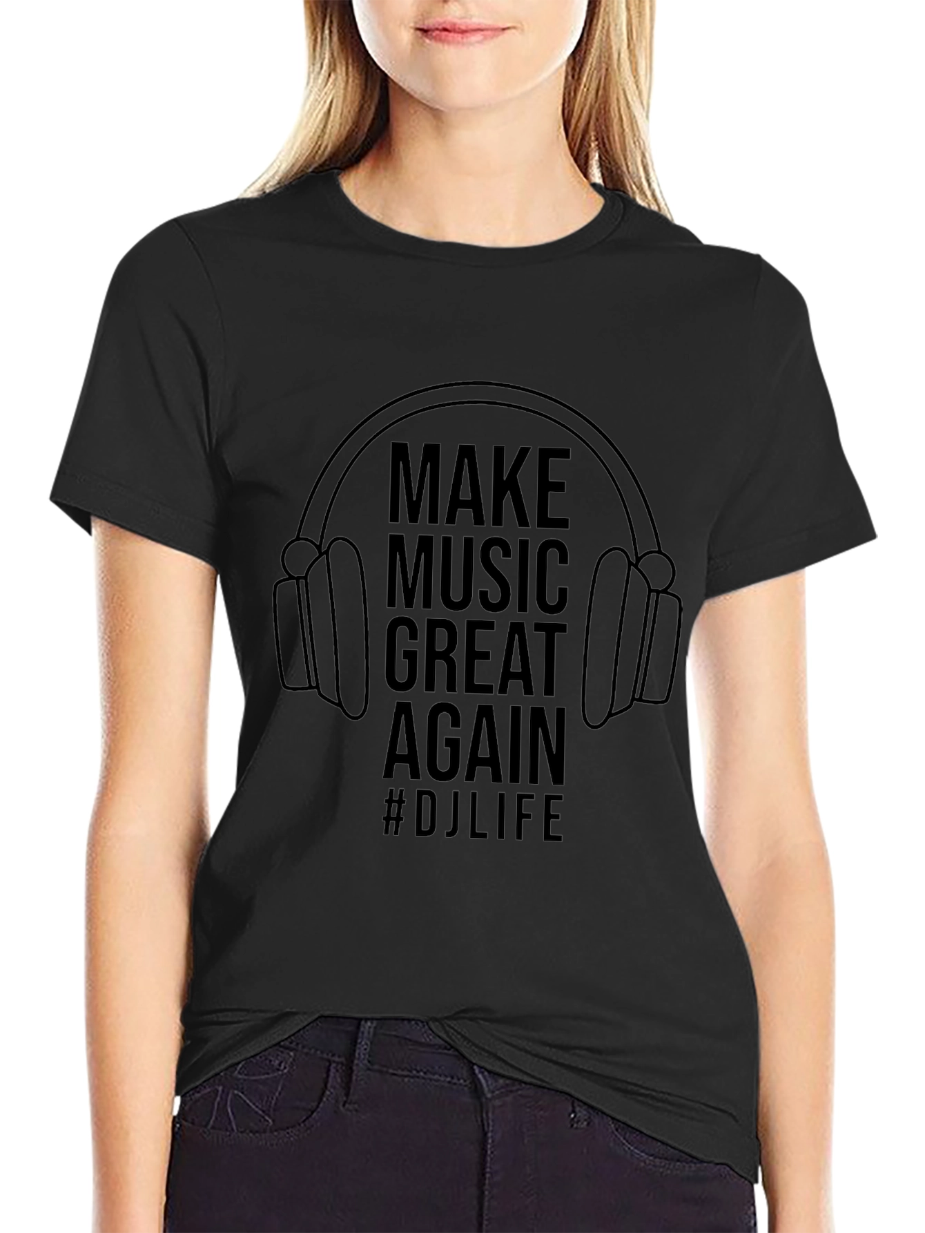 Make Music Great Again T-Shirt #DJLife Black