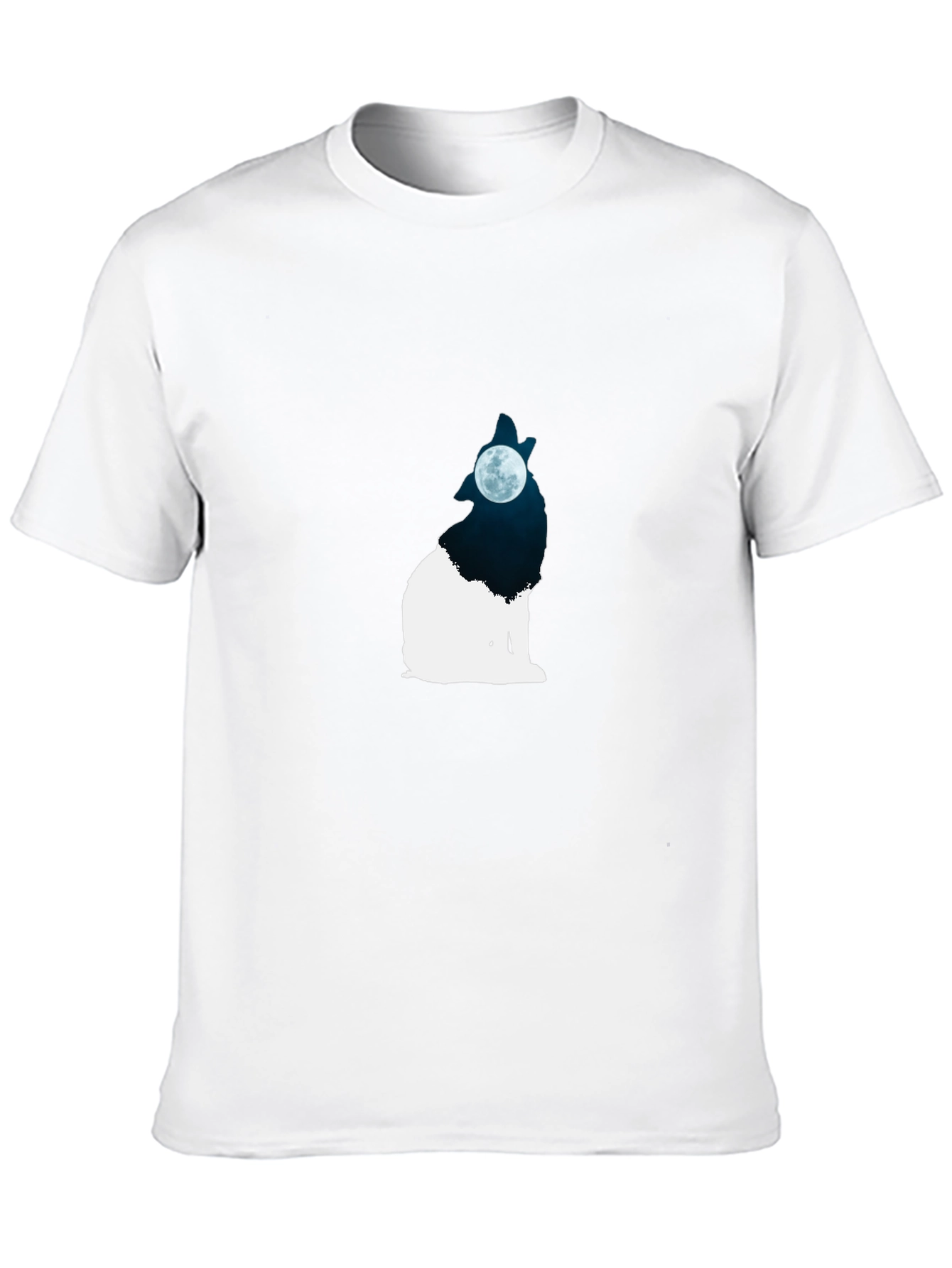 Wolf Moon Graphic Black T-Shirt