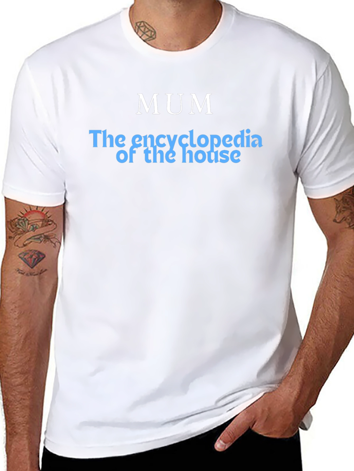 Mum Encyclopedia T-Shirt - Black Cotton Tee