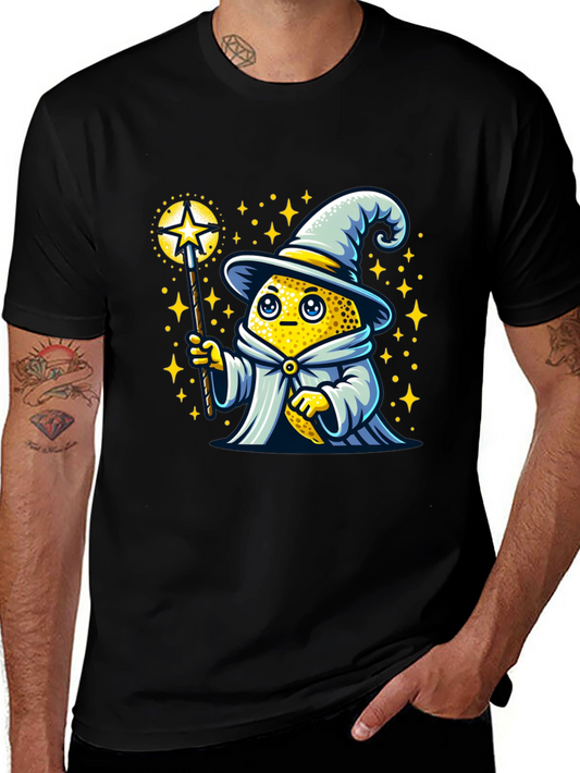 Lemon Wizard Graphic Tee - Magical Fruit Fun!