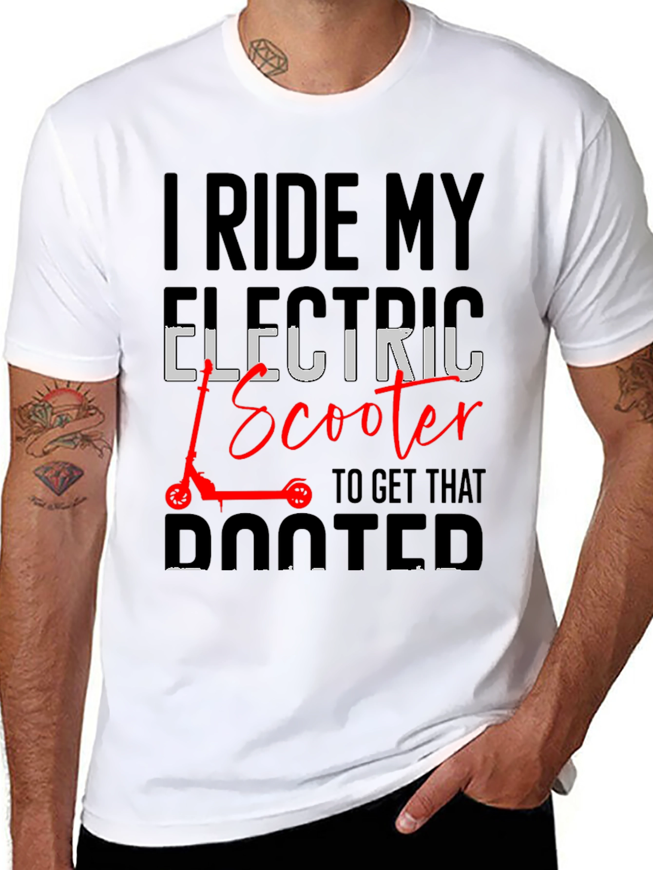 Electric Scooter Rider Graphic Tee