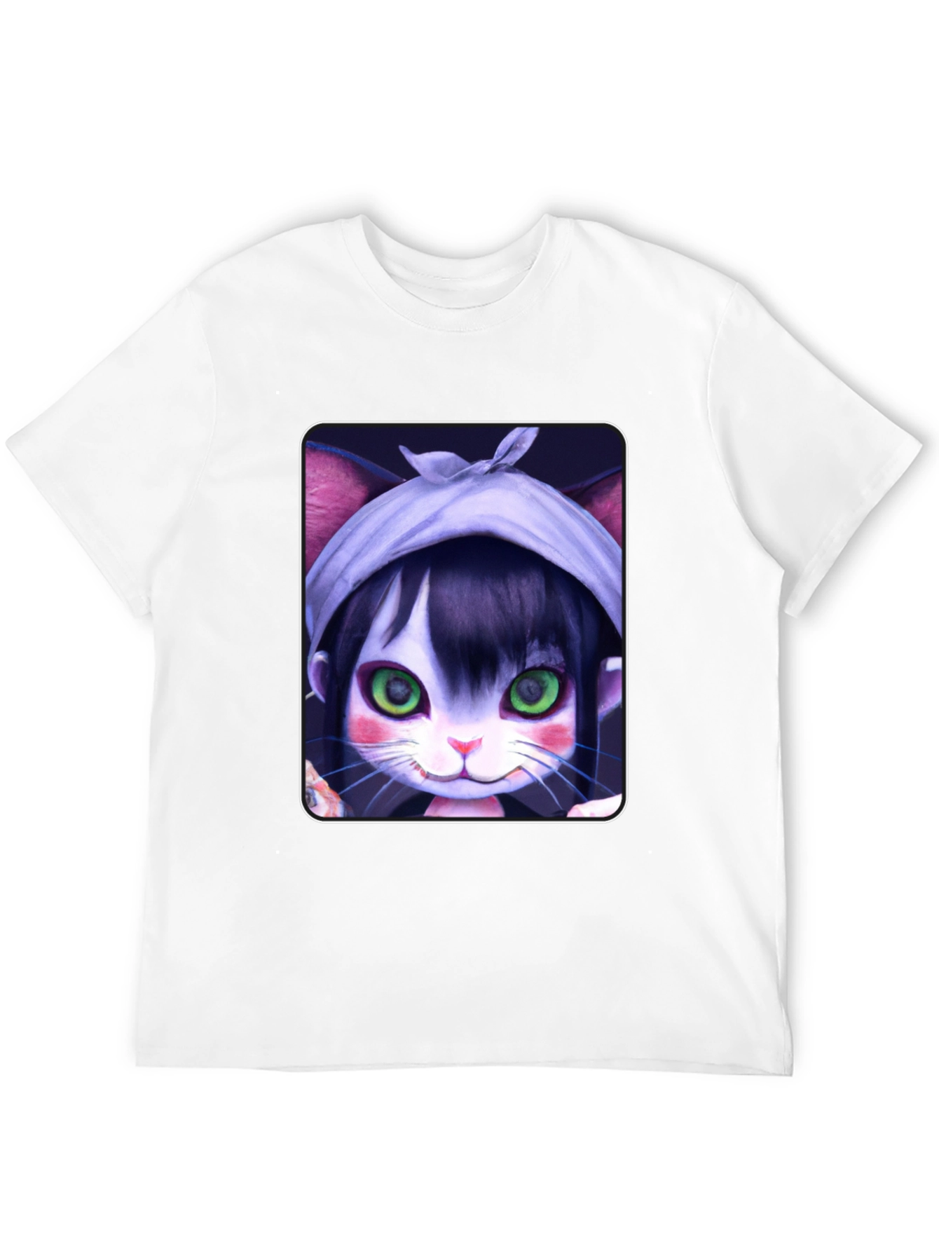 Anime Cat Girl T-Shirt - Unique Graphic Tee