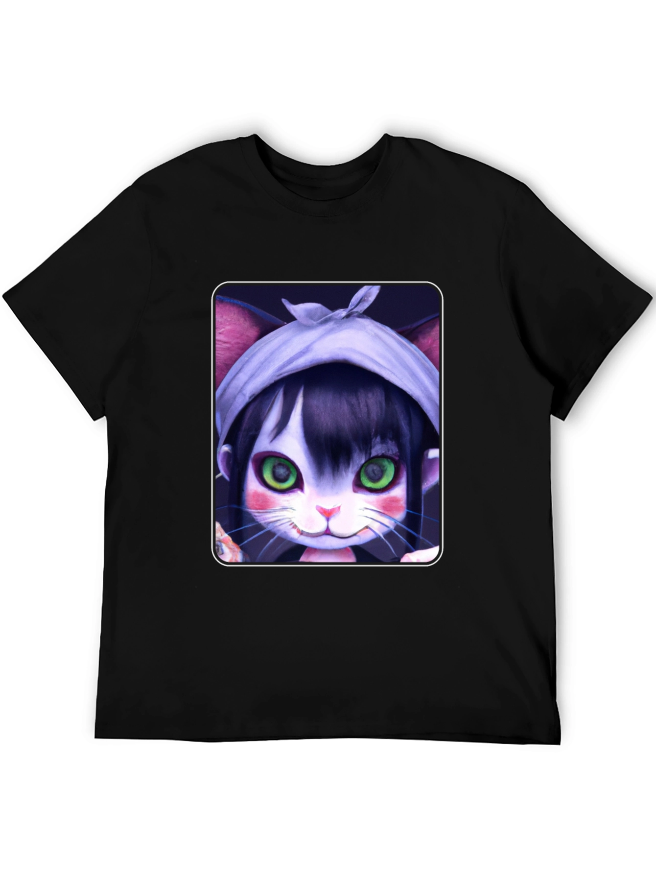 Anime Cat Girl T-Shirt - Unique Graphic Tee