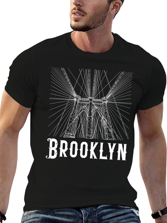 Brooklyn Bridge Graphic Tee - Black
