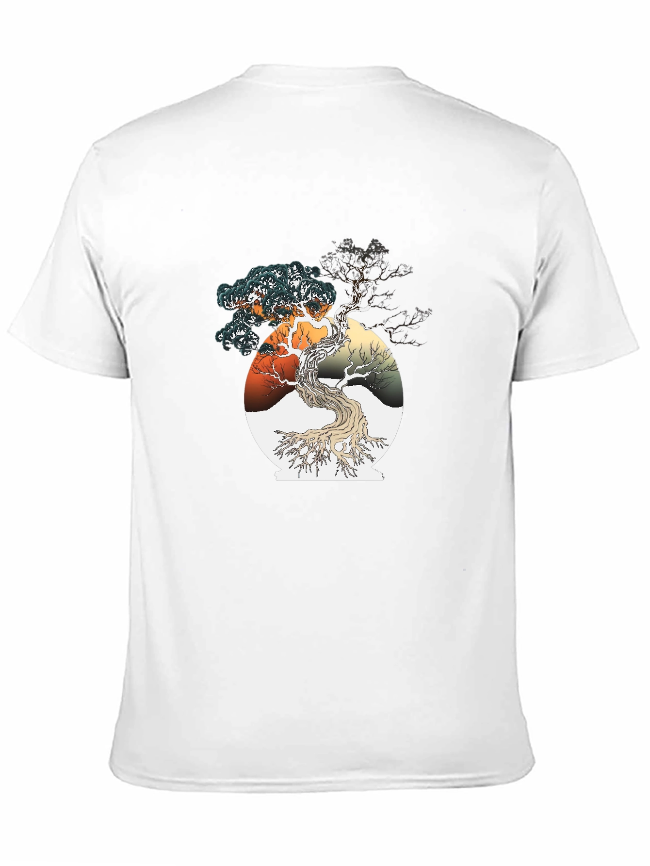 Bonsai Tree Graphic Tee - Artistic Black T-Shirt