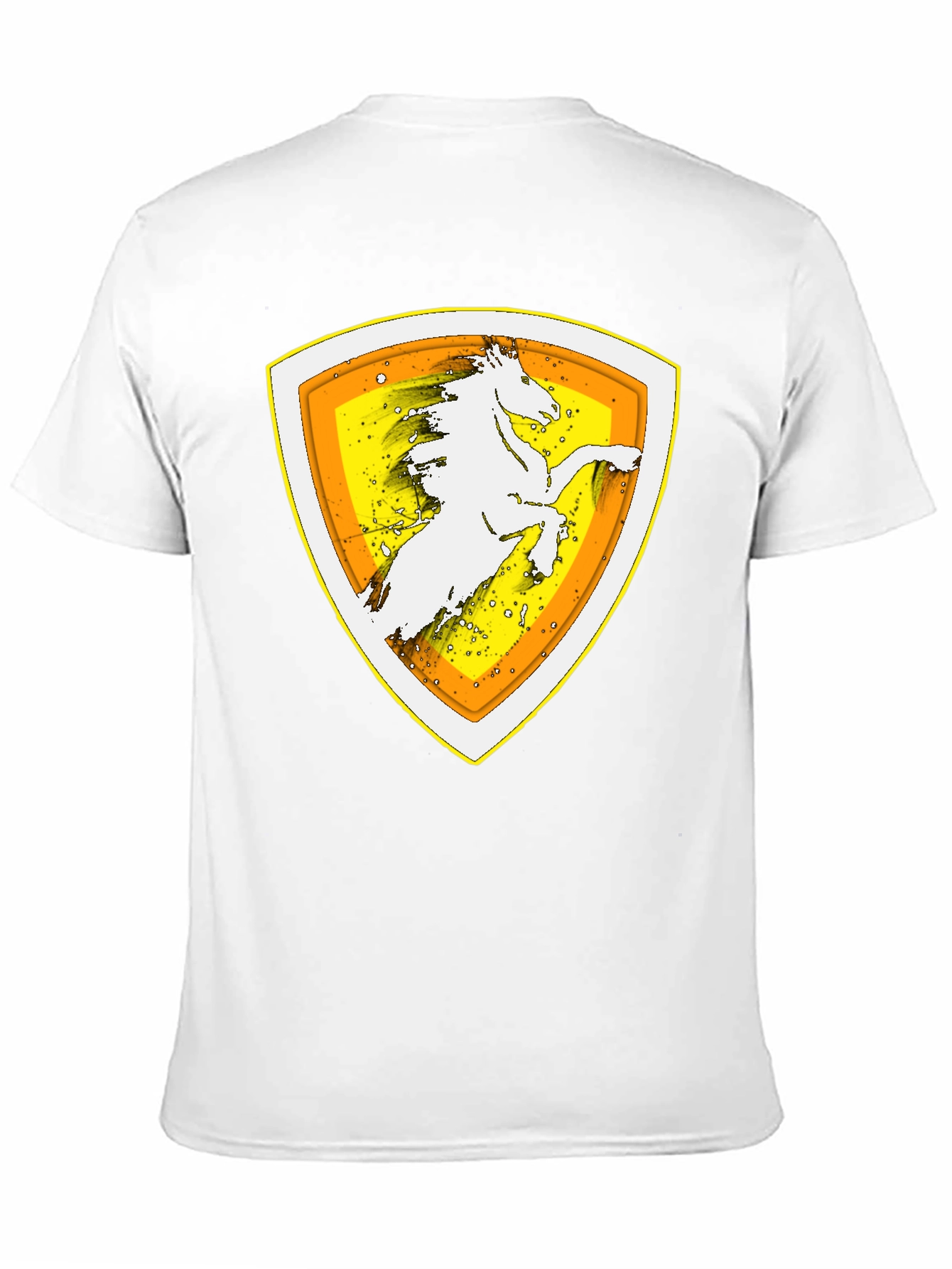 Horse Crest Graphic Black T-Shirt