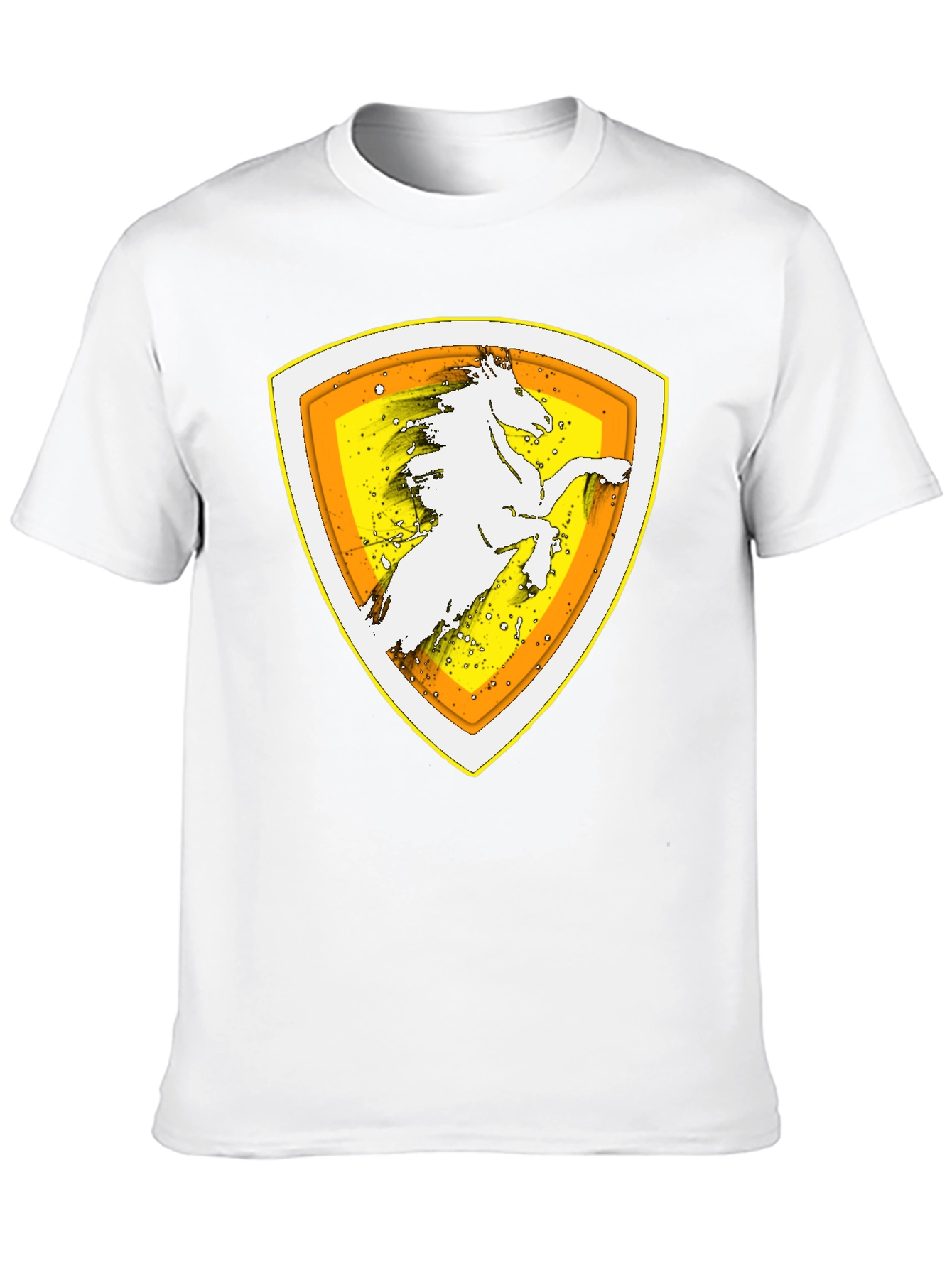 Horse Crest Graphic Black T-Shirt