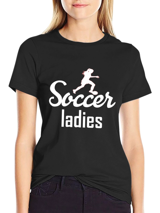 Soccer Ladies Graphic T-Shirt