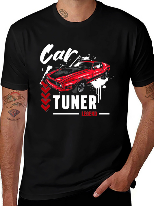 Car Tuner Legend Graphic T-Shirt - Black