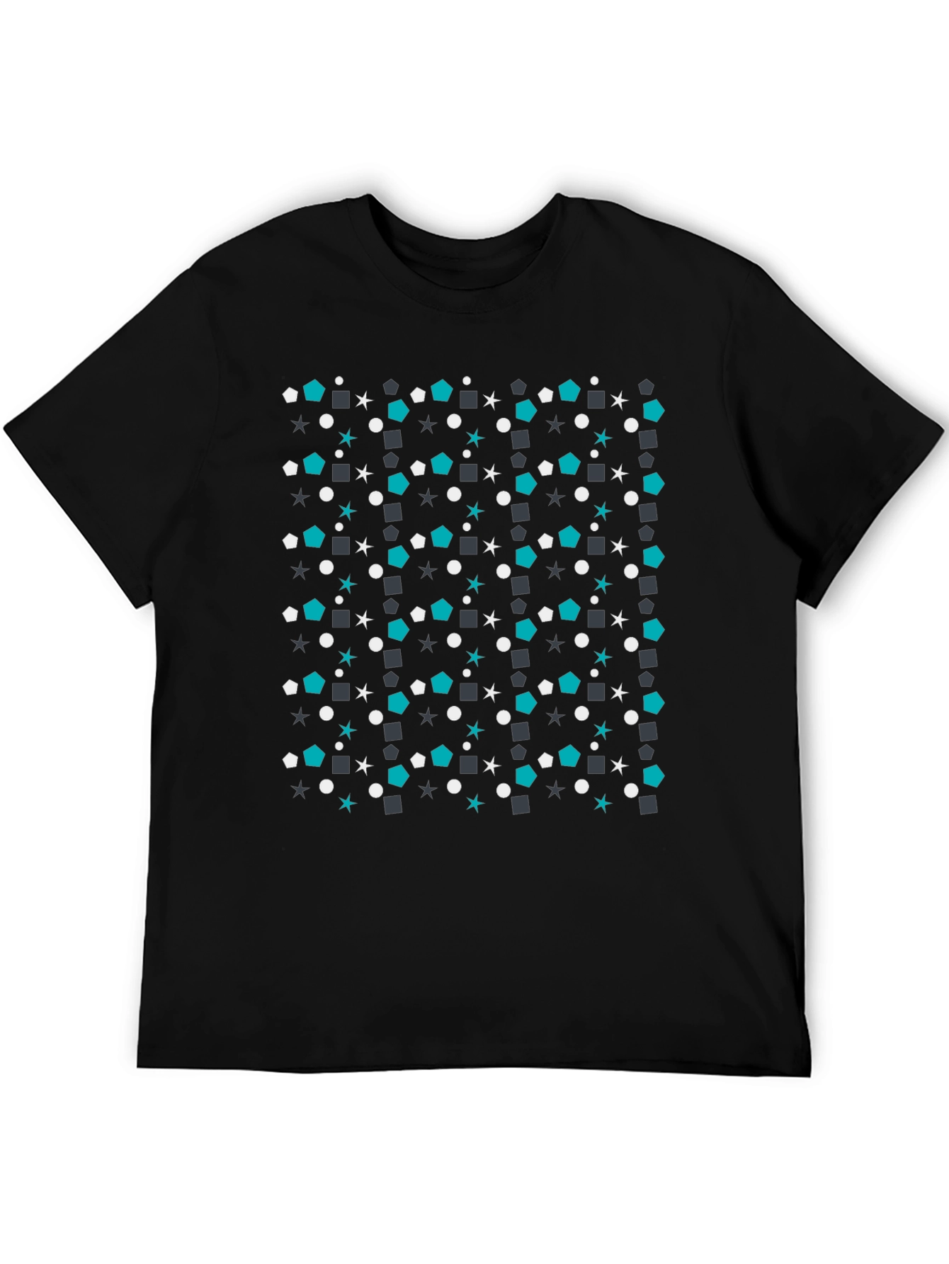 Geometric Pattern Tee - Modern Casual Style