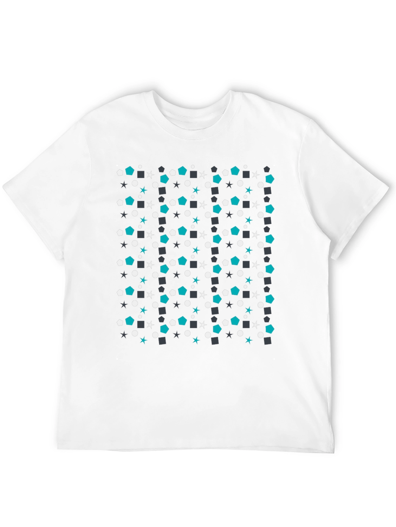 Geometric Pattern Tee - Modern Casual Style