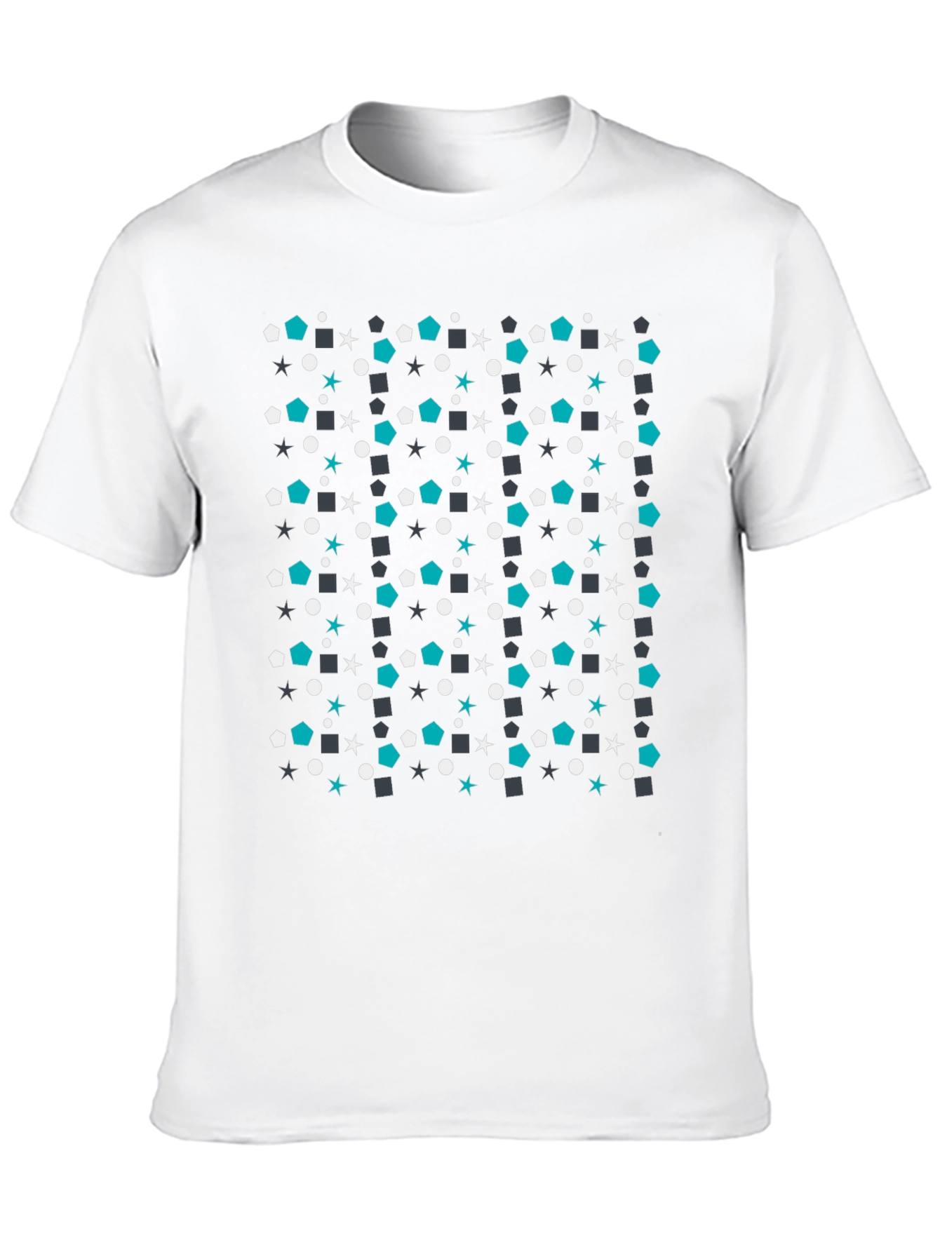 Geometric Pattern Tee - Modern Casual Style