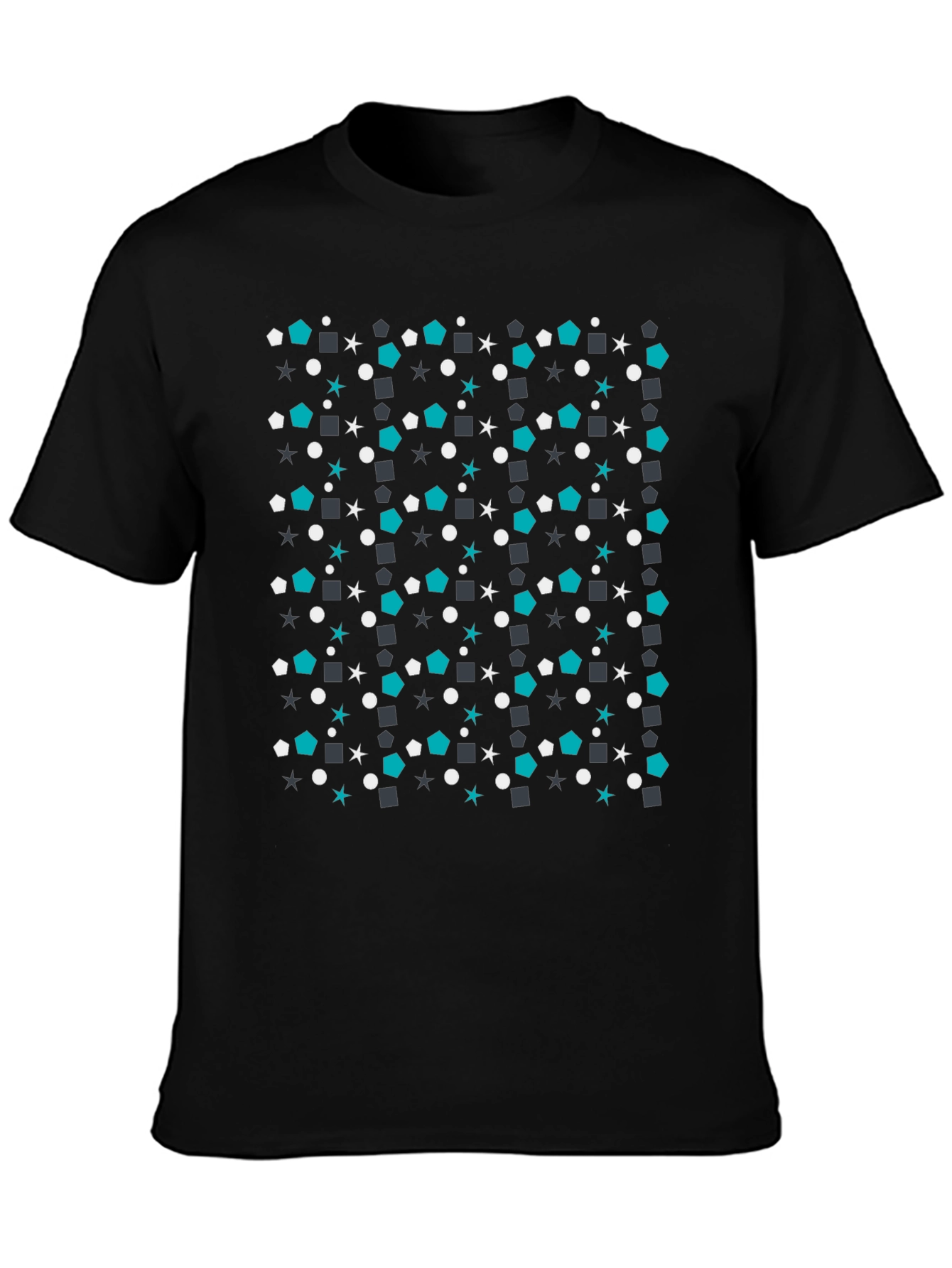 Geometric Pattern Tee - Modern Casual Style