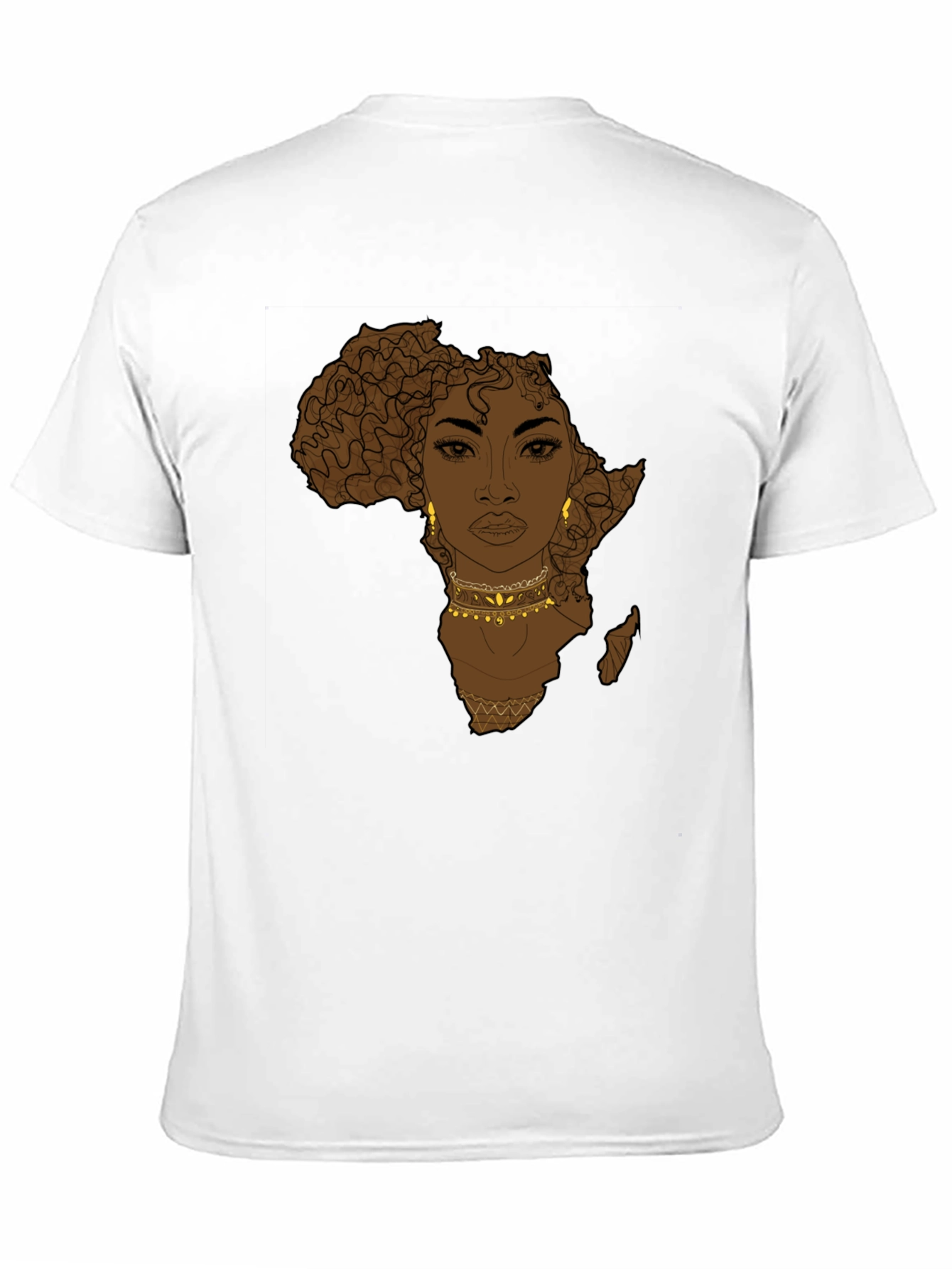 Africa Woman Graphic Tee - Black Unisex T-Shirt