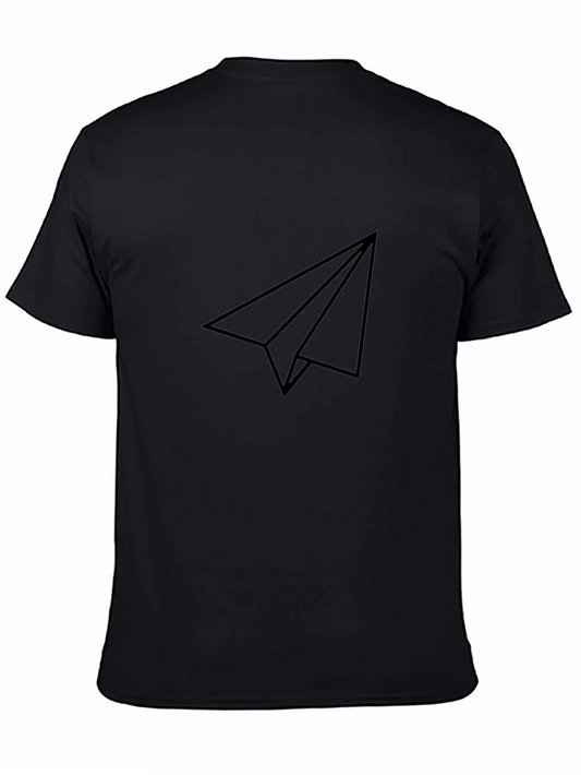 Minimalist Paper Airplane Graphic Tee