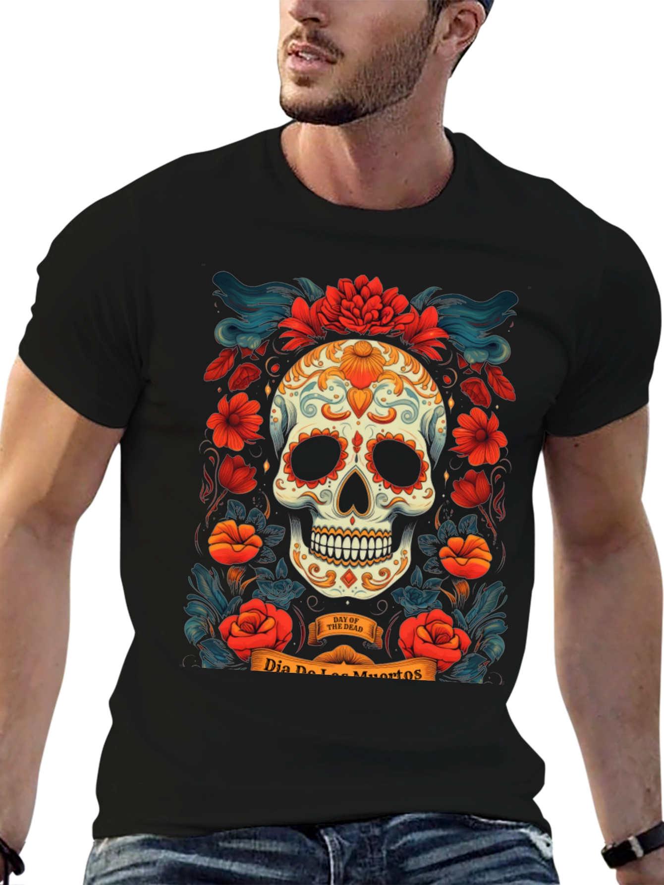 Dia de los Muertos Skull T-Shirt