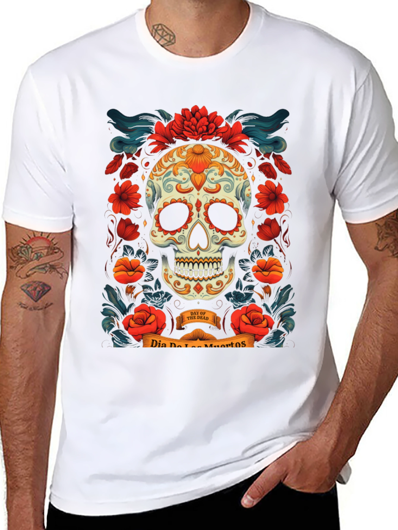 Dia de los Muertos Skull T-Shirt