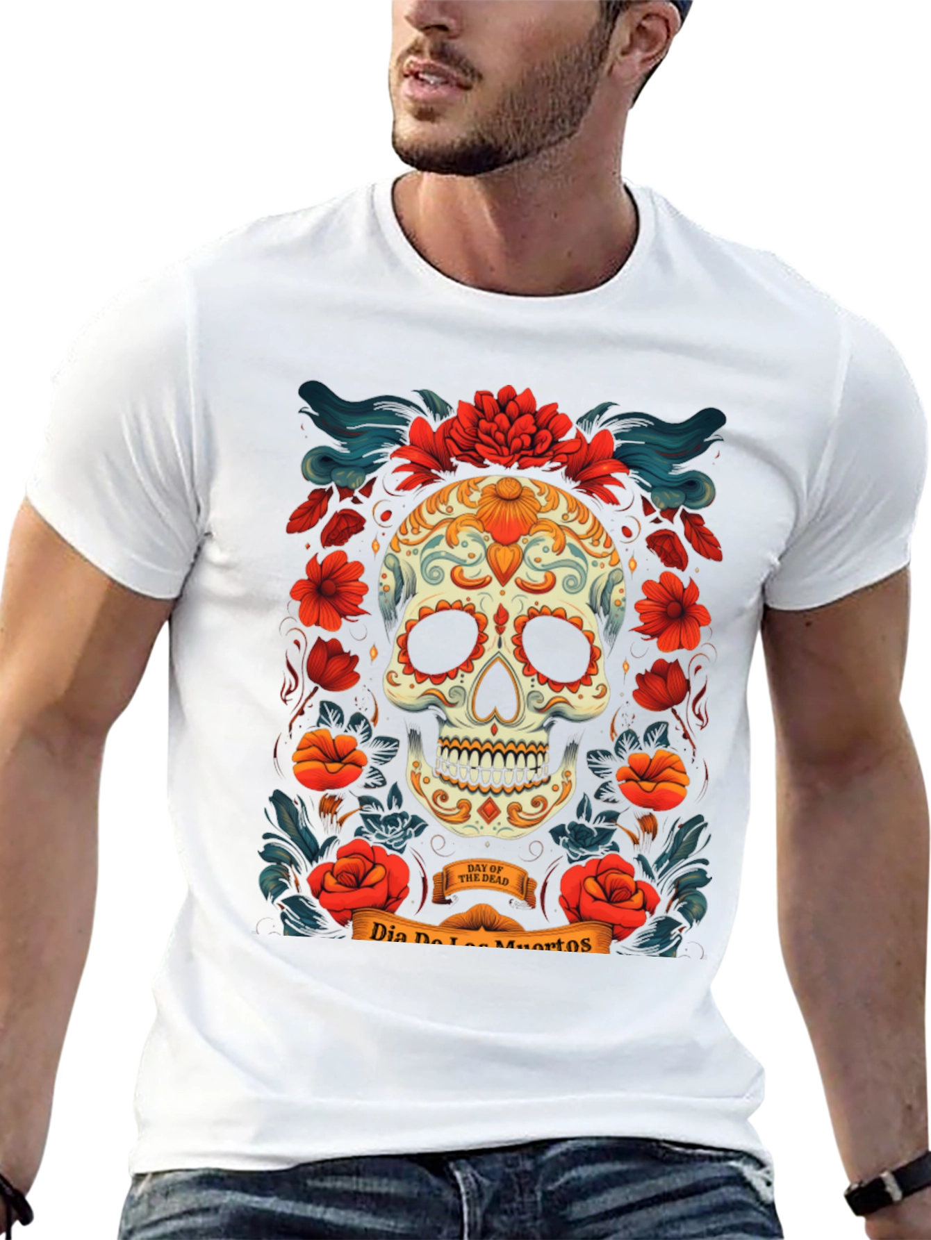 Dia de los Muertos Skull T-Shirt