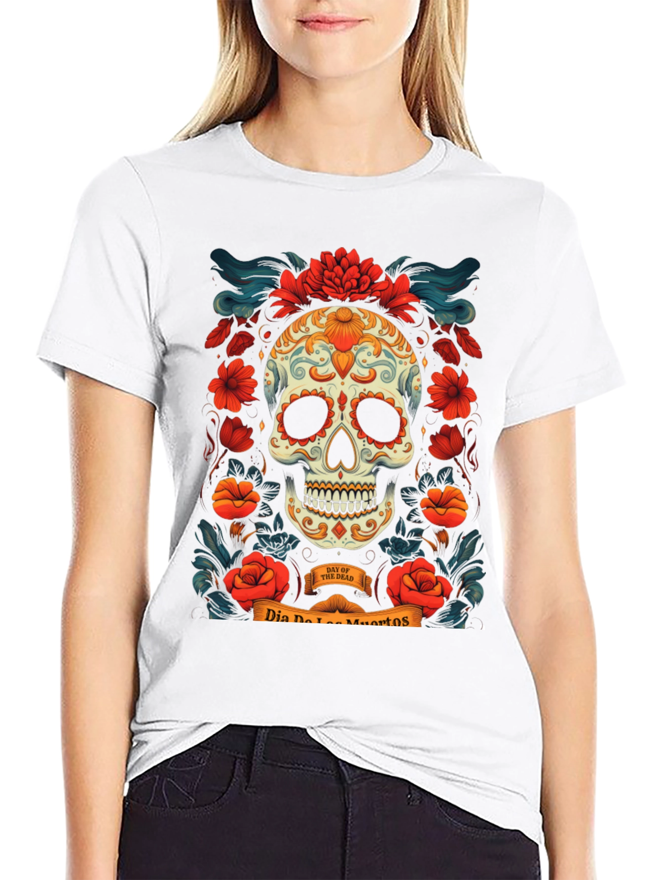 Dia de los Muertos Skull T-Shirt