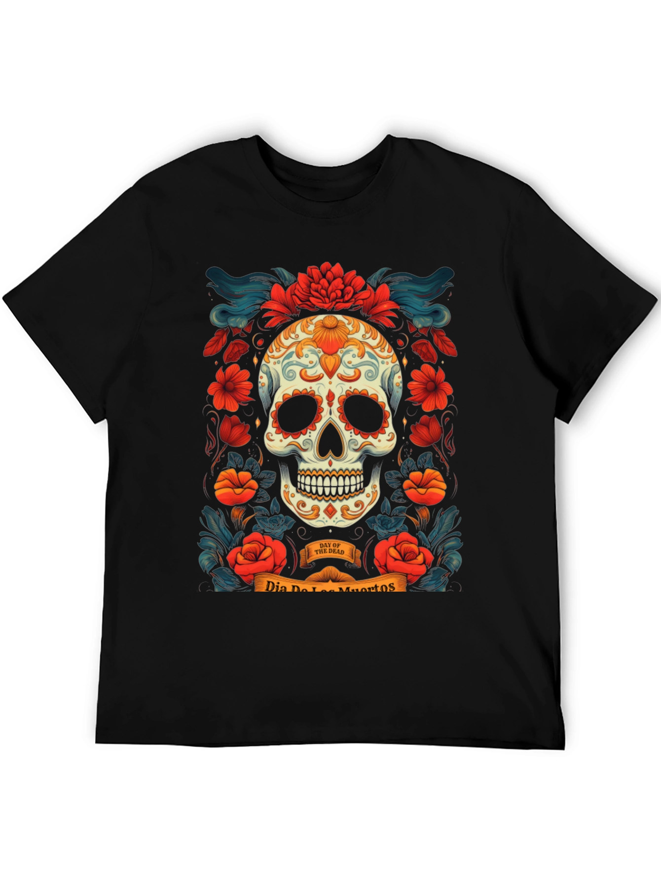 Dia de los Muertos Skull T-Shirt