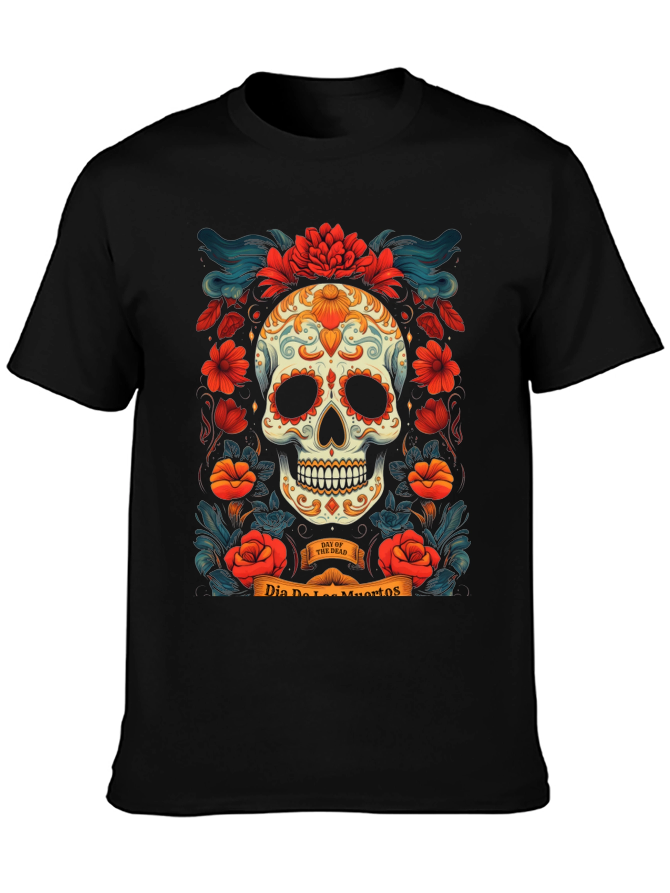Dia de los Muertos Skull T-Shirt