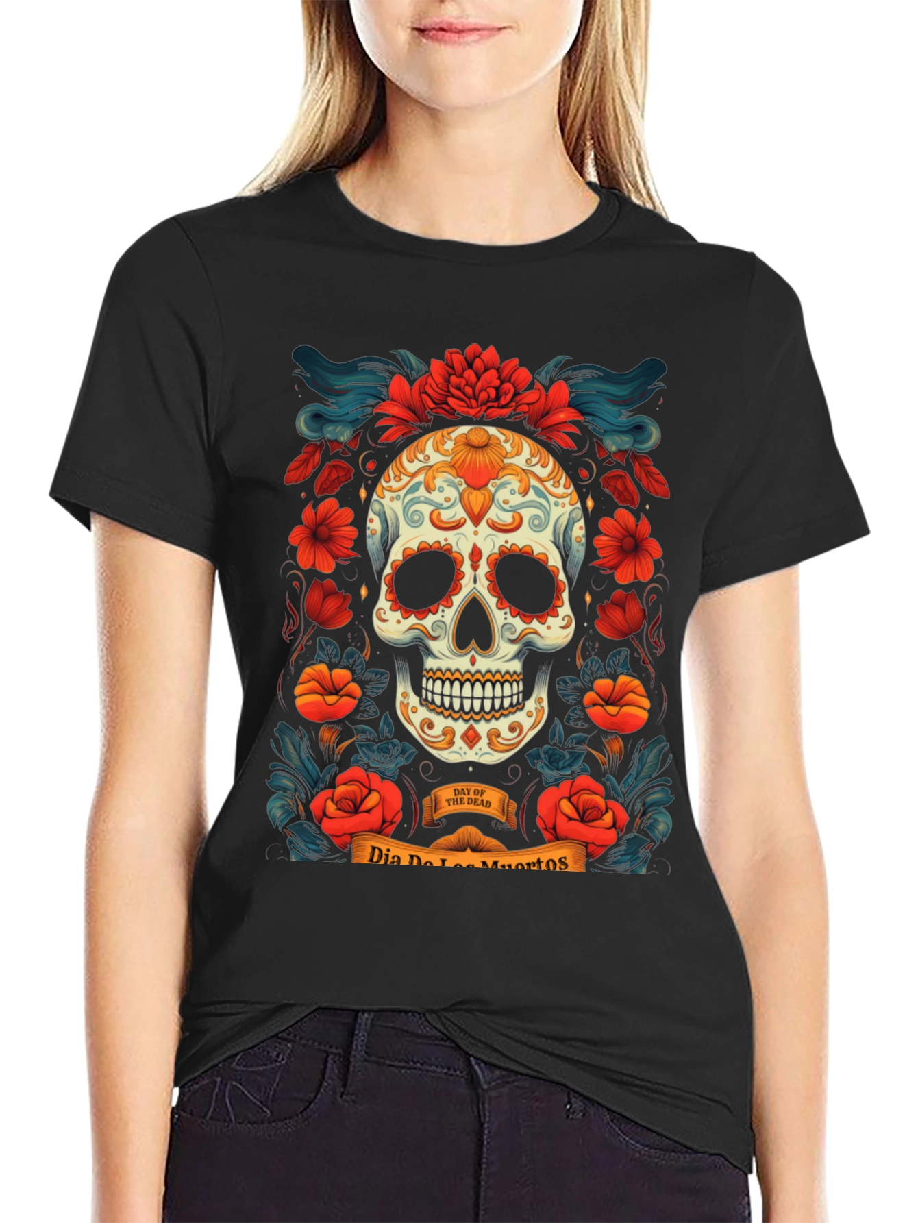 Dia de los Muertos Skull T-Shirt