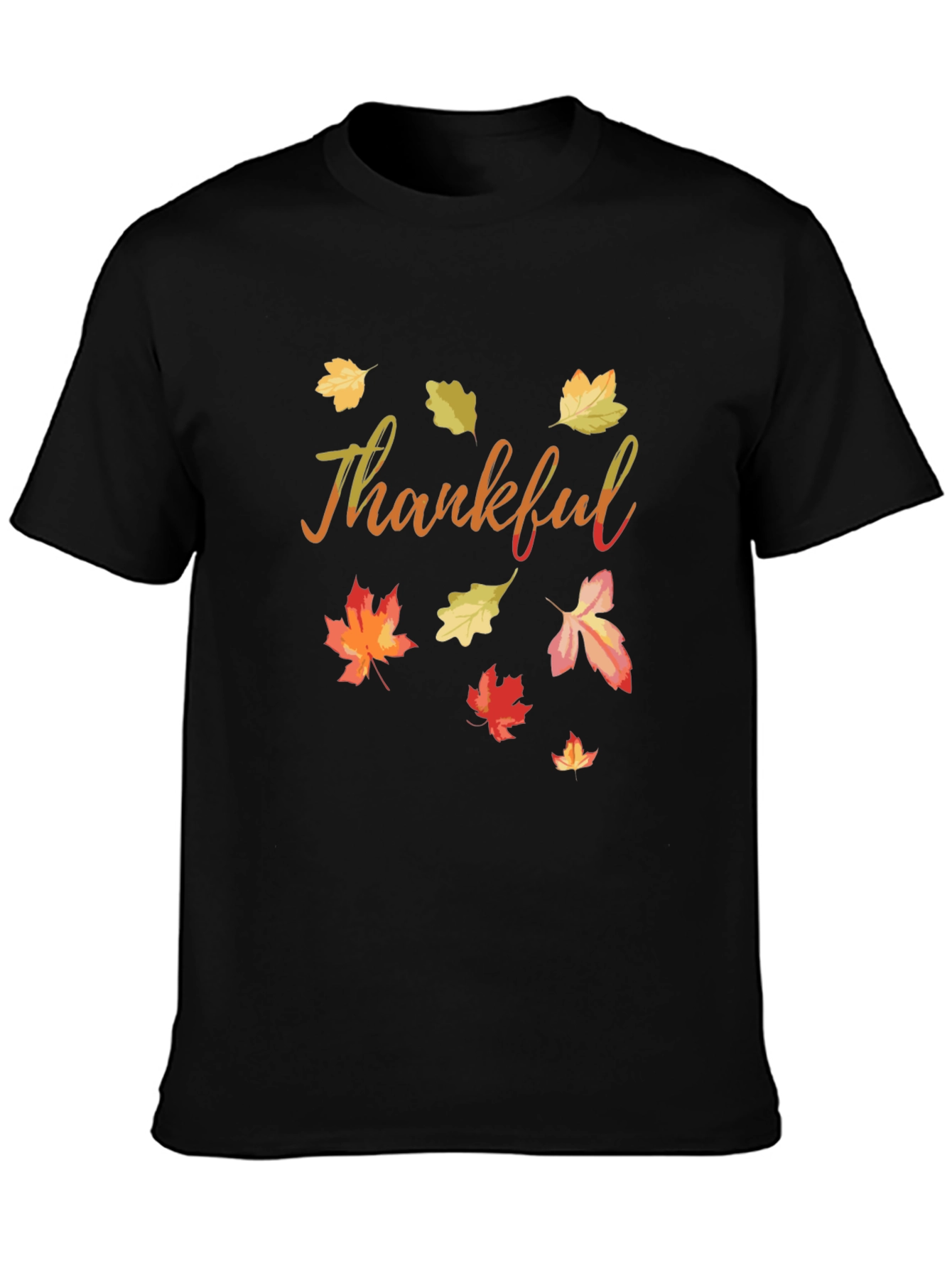 Thankful Fall Leaves T-Shirt - Autumn Thanksgiving