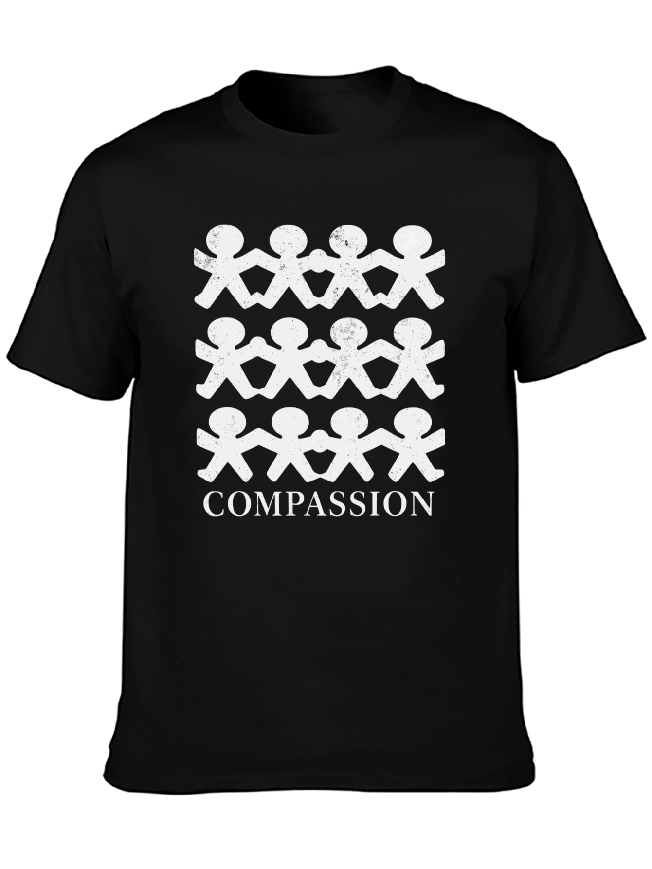 Compassion Graphic Tee - Black Cotton T-Shirt