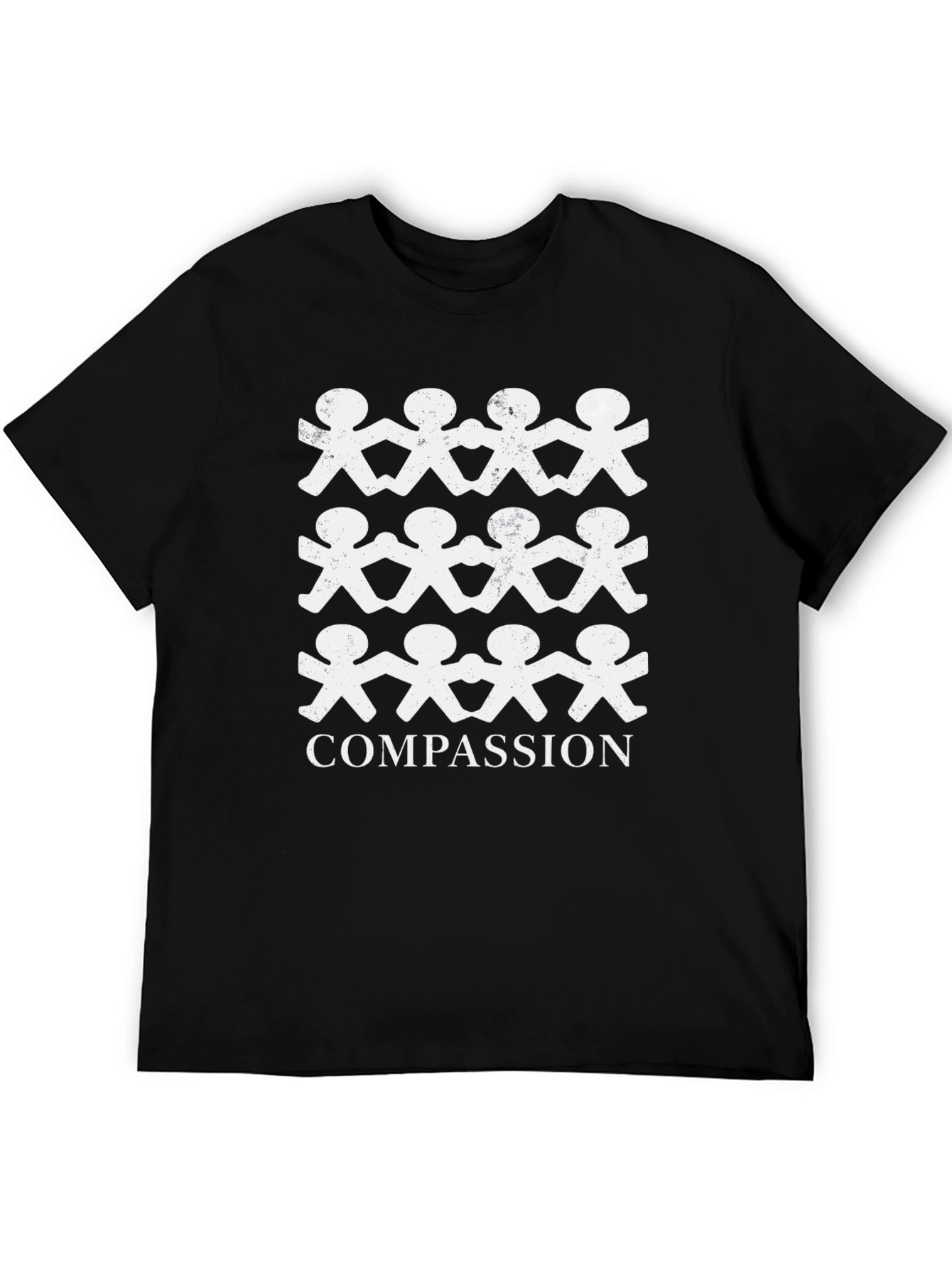 Compassion Graphic Tee - Black Cotton T-Shirt