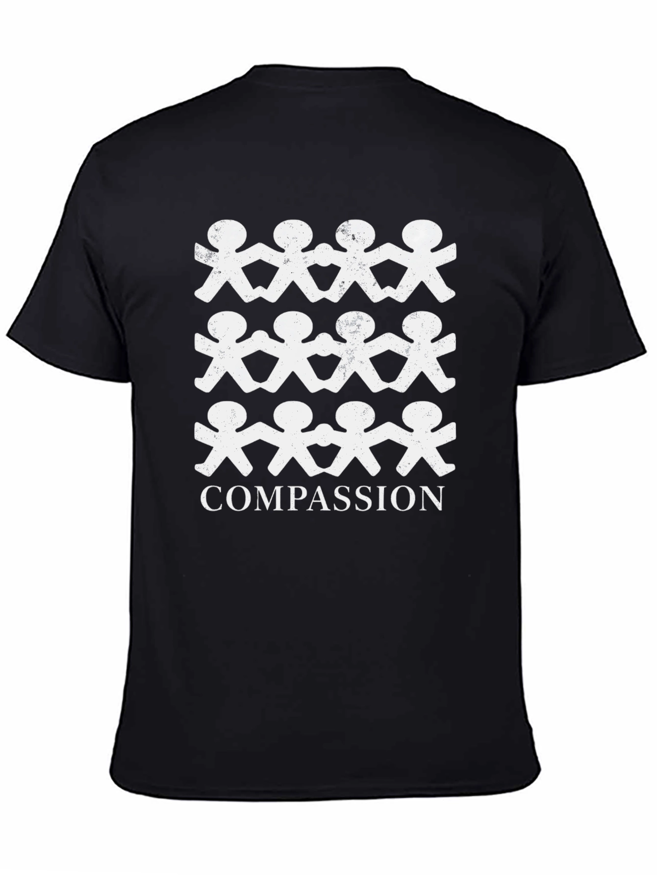 Compassion Graphic Tee - Black Cotton T-Shirt