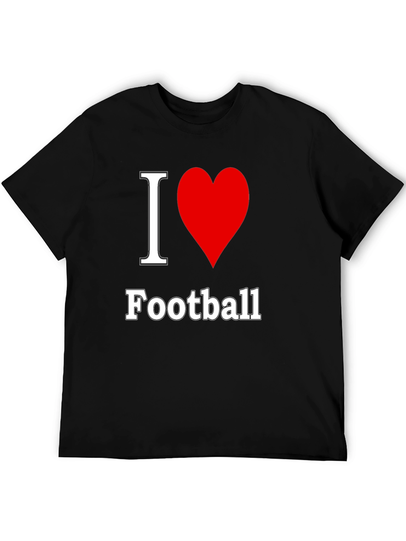 I Heart Football T-Shirt - Stylish & Comfy