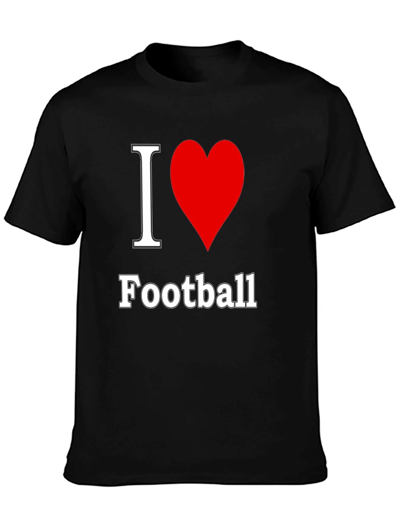 I Heart Football T-Shirt - Stylish & Comfy