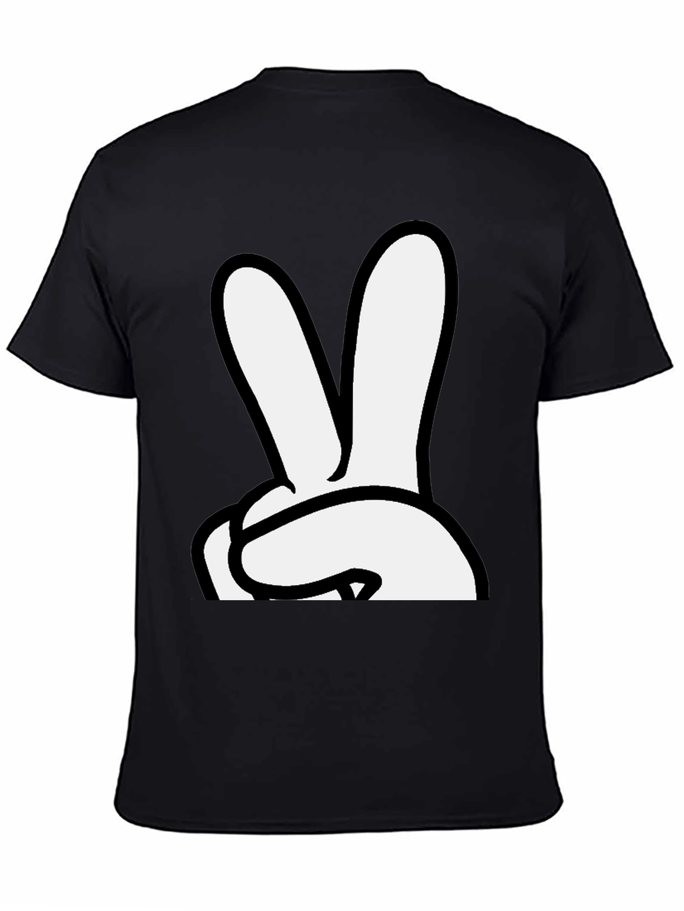 Peace Sign Hand Graphic T-Shirt