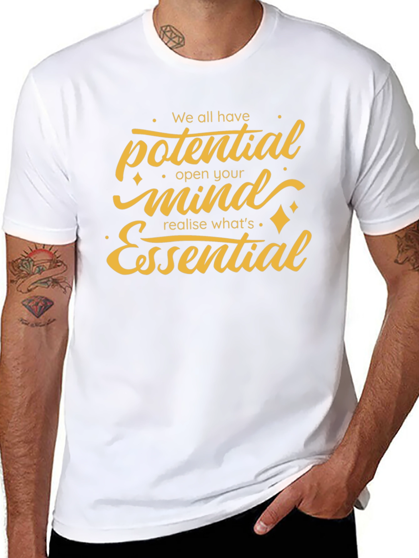 Motivational T-Shirt - Potential Mind Essential