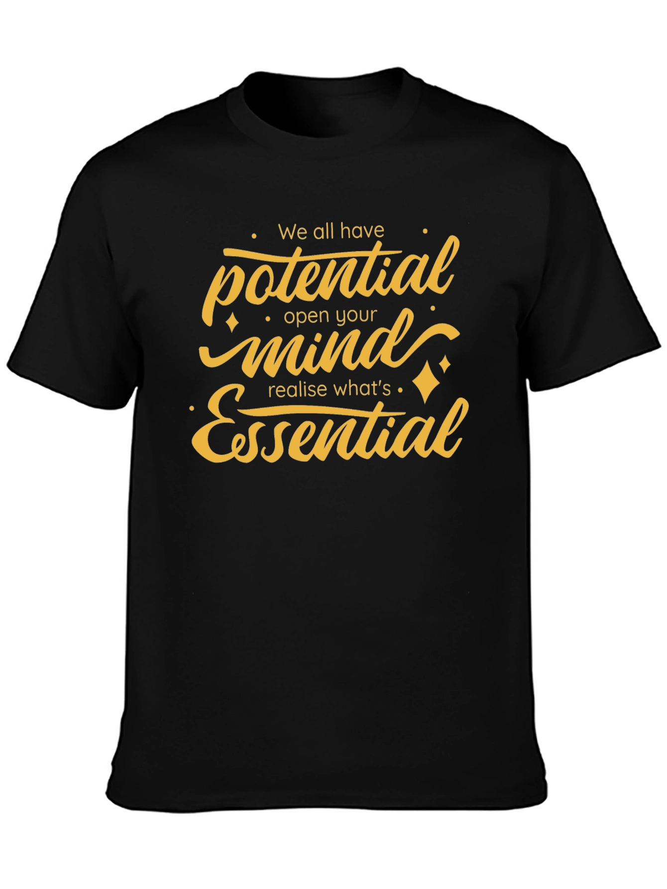 Motivational T-Shirt - Potential Mind Essential