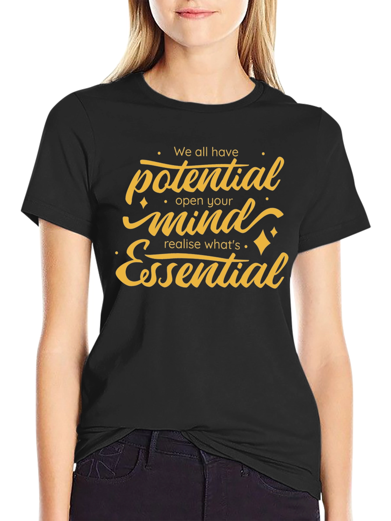 Motivational T-Shirt - Potential Mind Essential