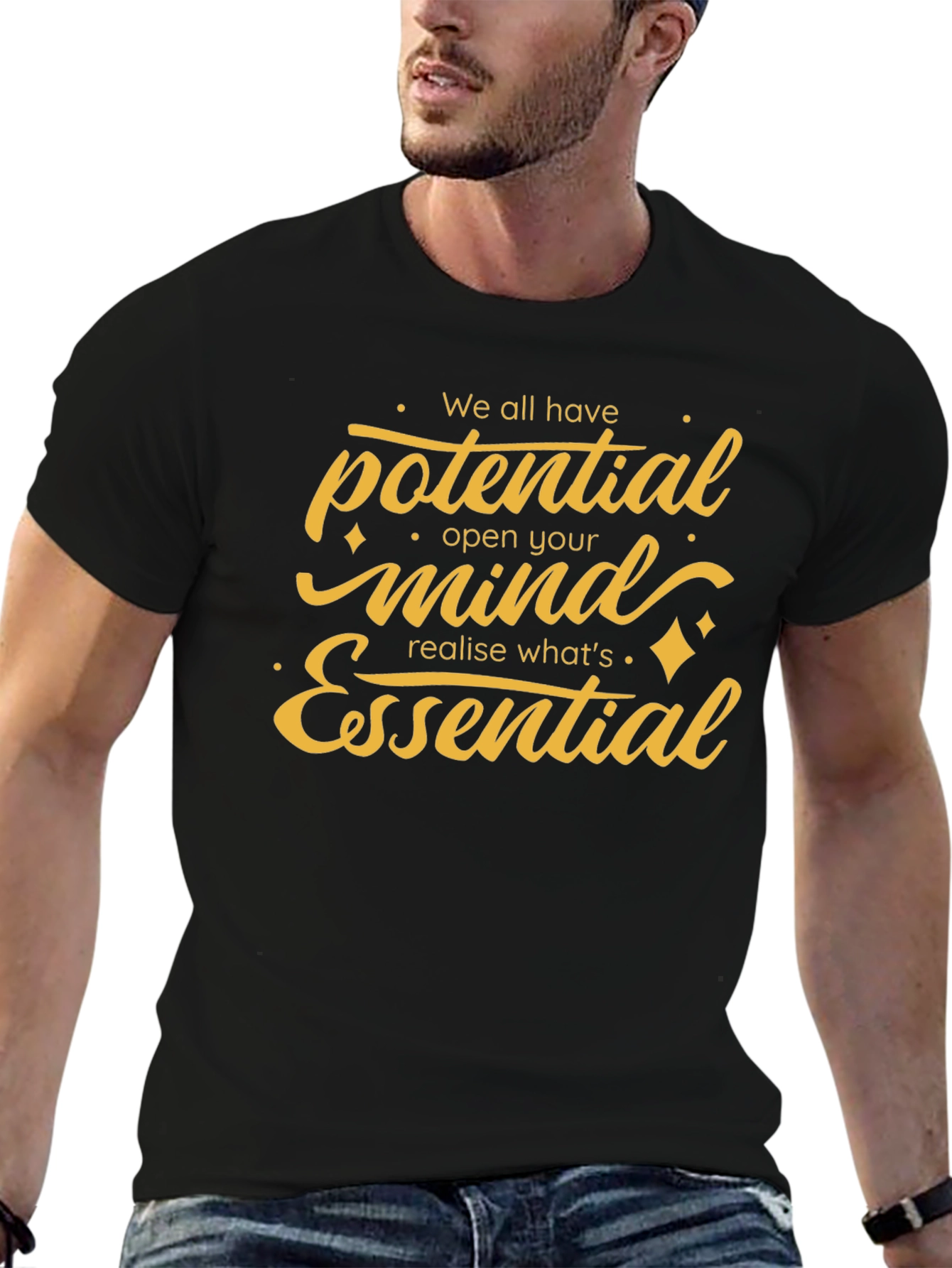 Motivational T-Shirt - Potential Mind Essential