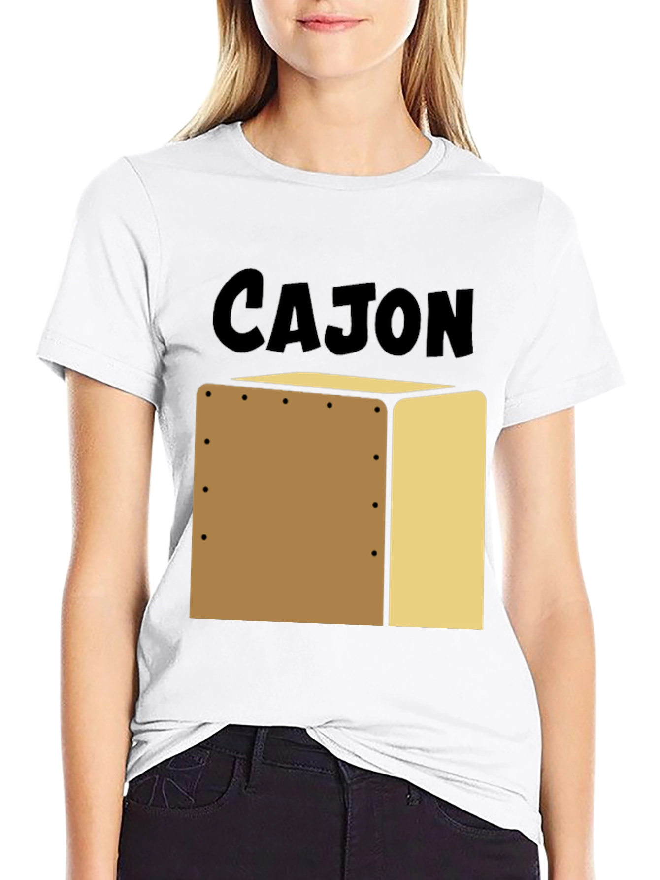 Cajon Drum Instrument T-Shirt - Percussion Music Tee