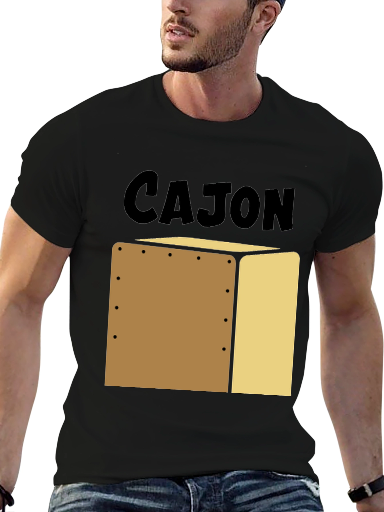 Cajon Drum Instrument T-Shirt - Percussion Music Tee