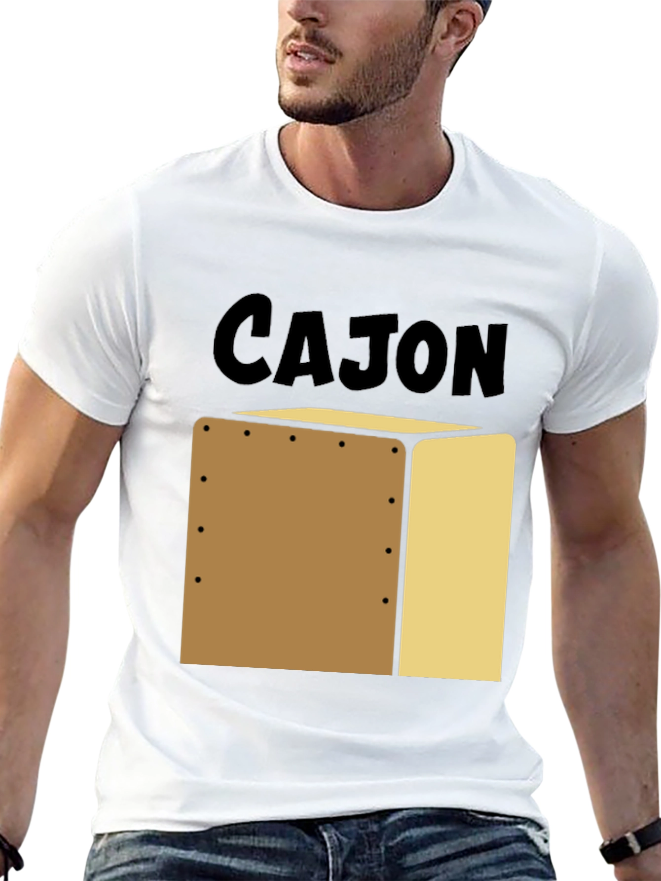 Cajon Drum Instrument T-Shirt - Percussion Music Tee