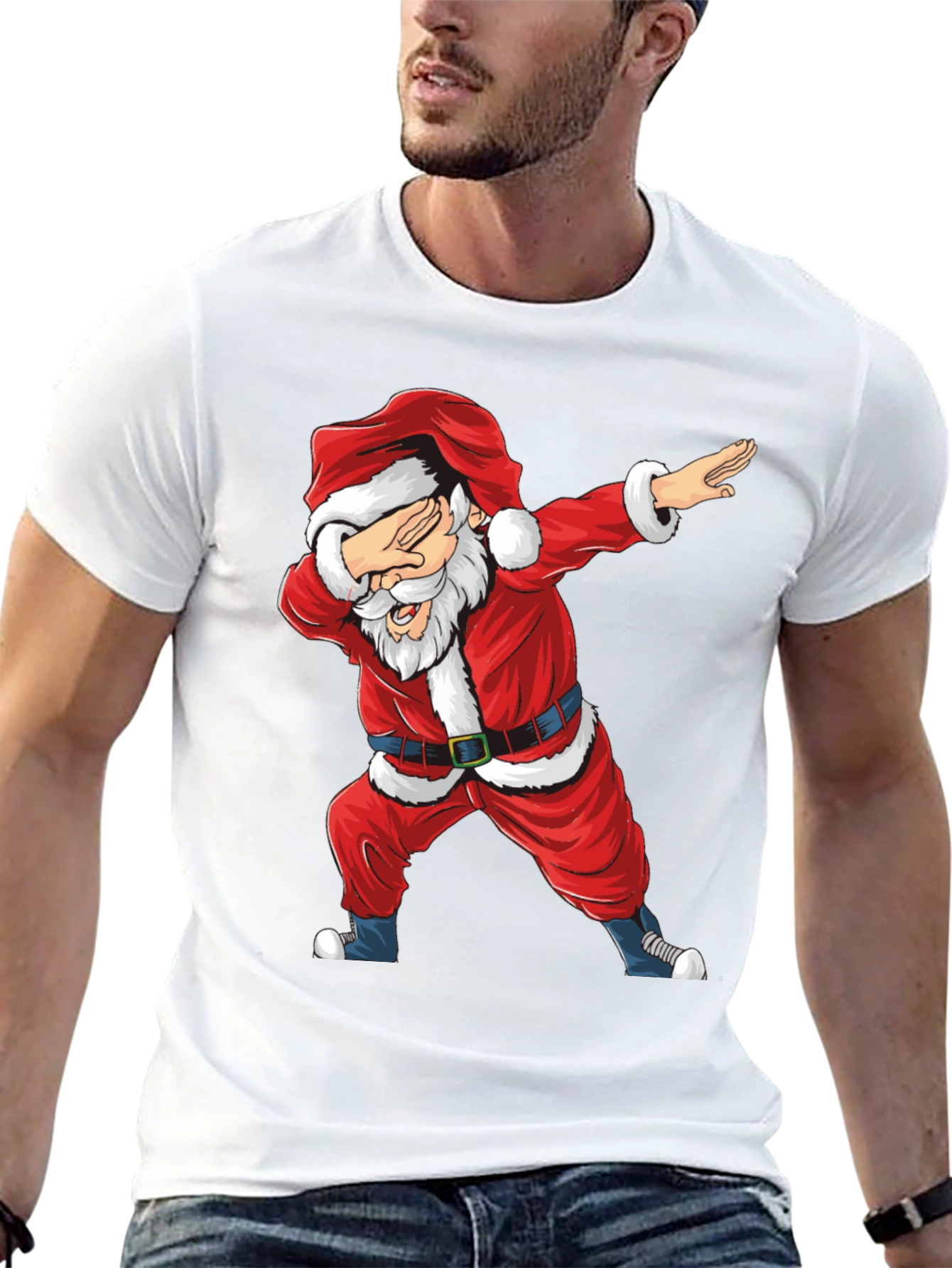 Dabbing Santa T-Shirt - Christmas Holiday Tee