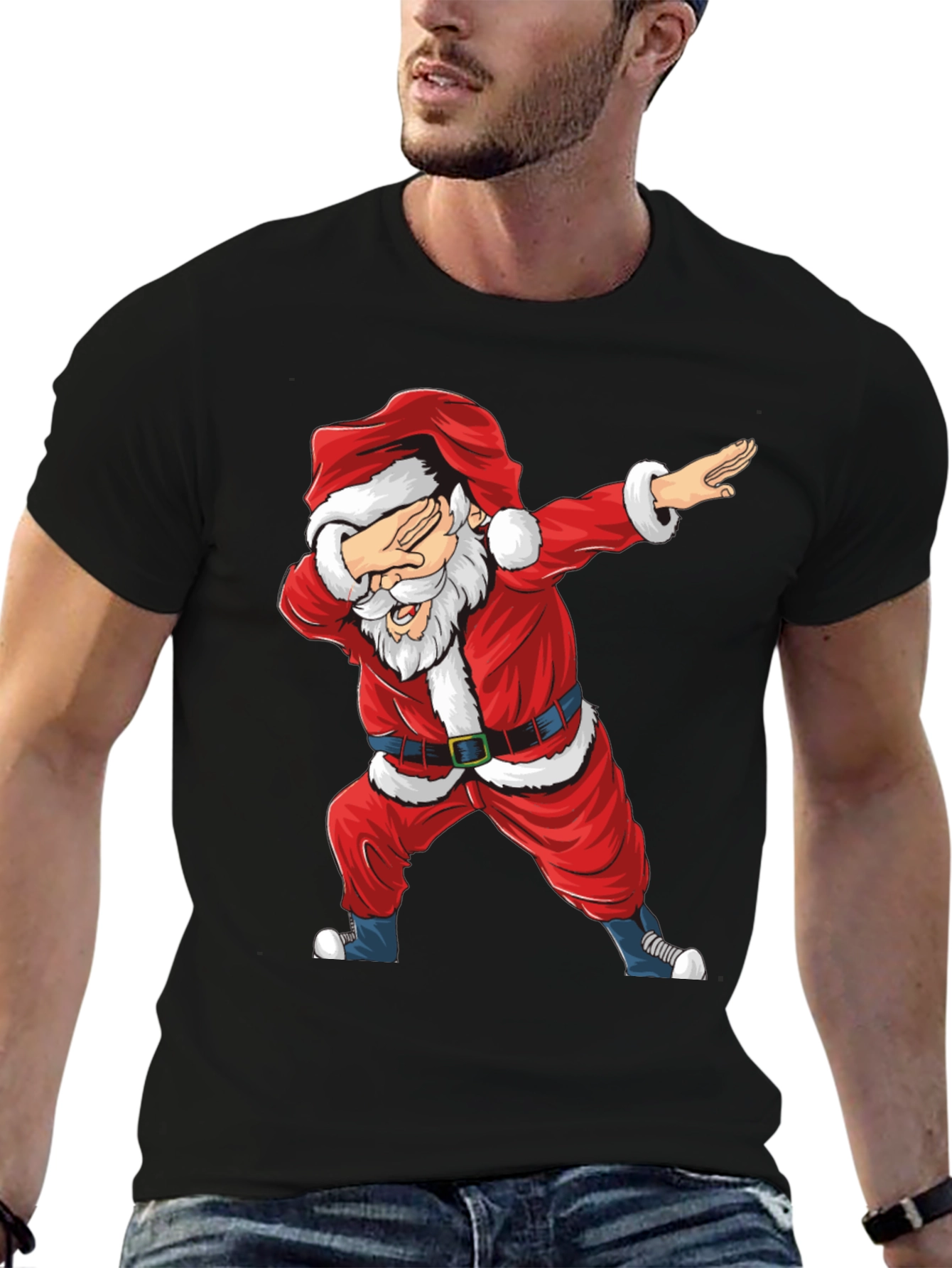 Dabbing Santa T-Shirt - Christmas Holiday Tee