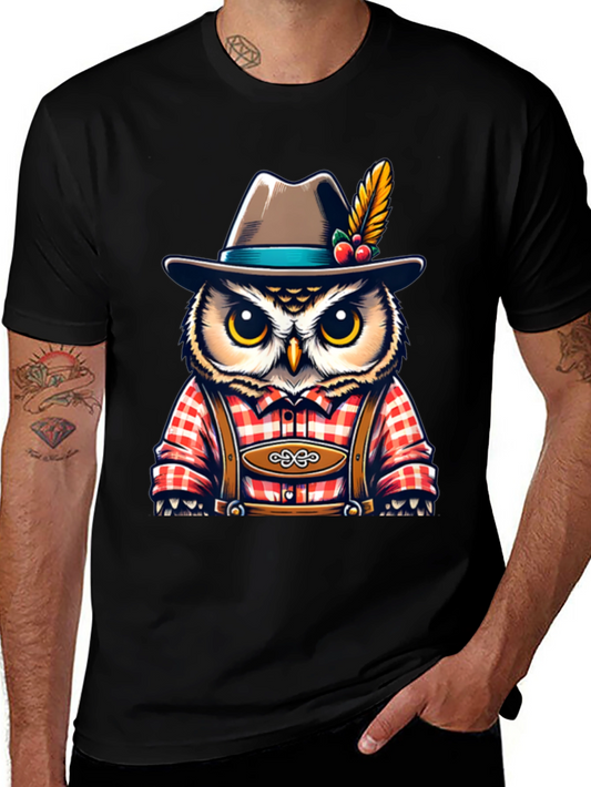 Owl Oktoberfest T-Shirt - Bavarian Style