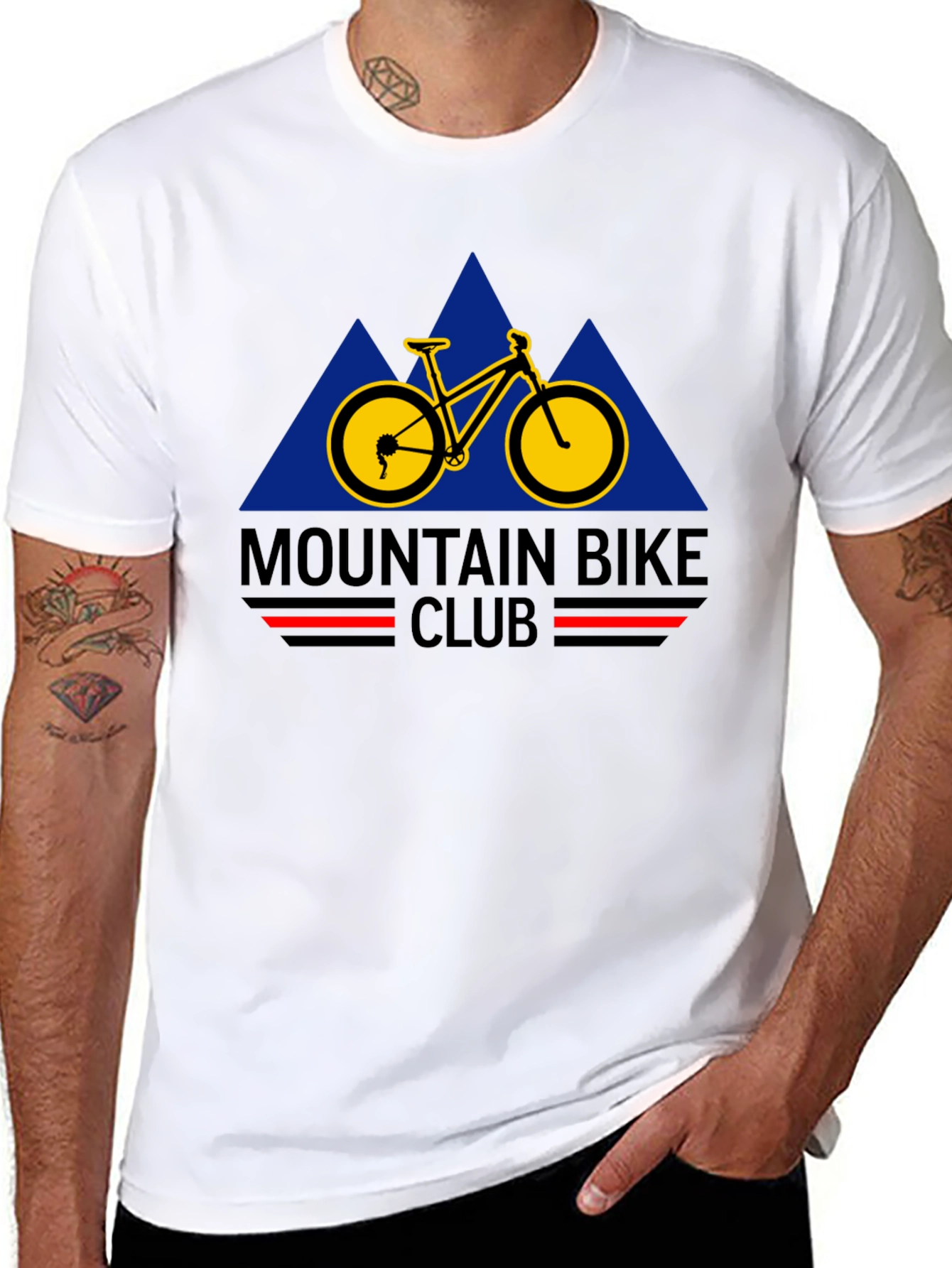 Mountain Bike Club Black Graphic Tee