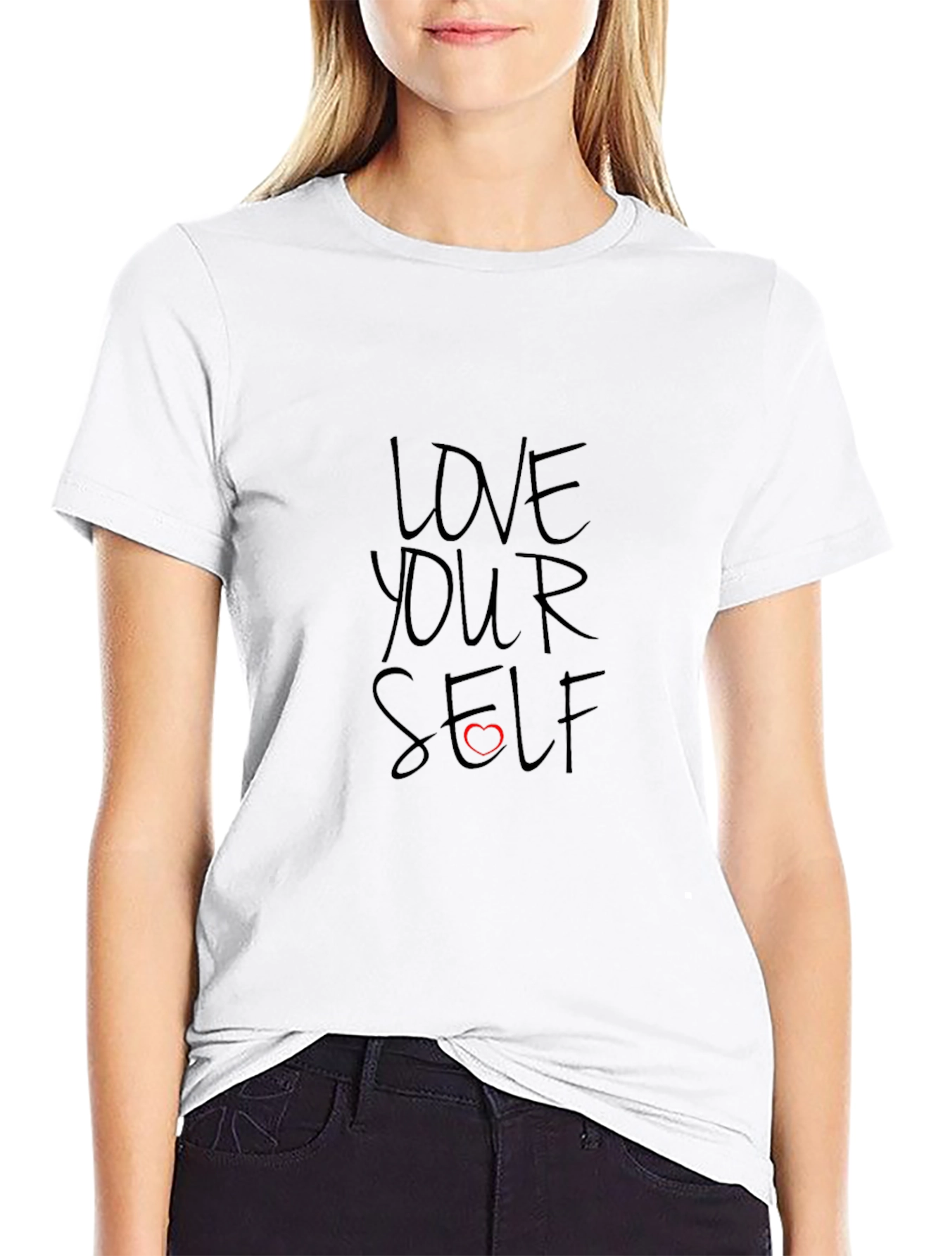 Love Yourself Black Graphic Tee