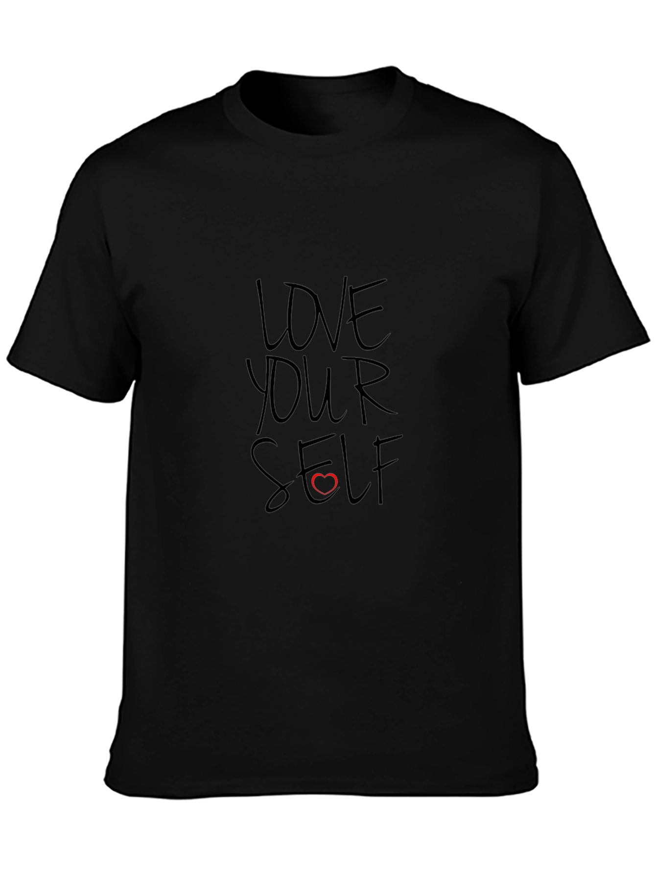 Love Yourself Black Graphic Tee