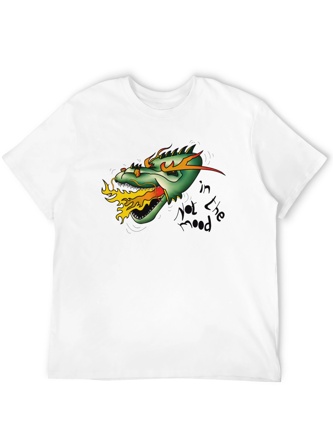Dragon Fire T-Shirt - Mens Black Tee